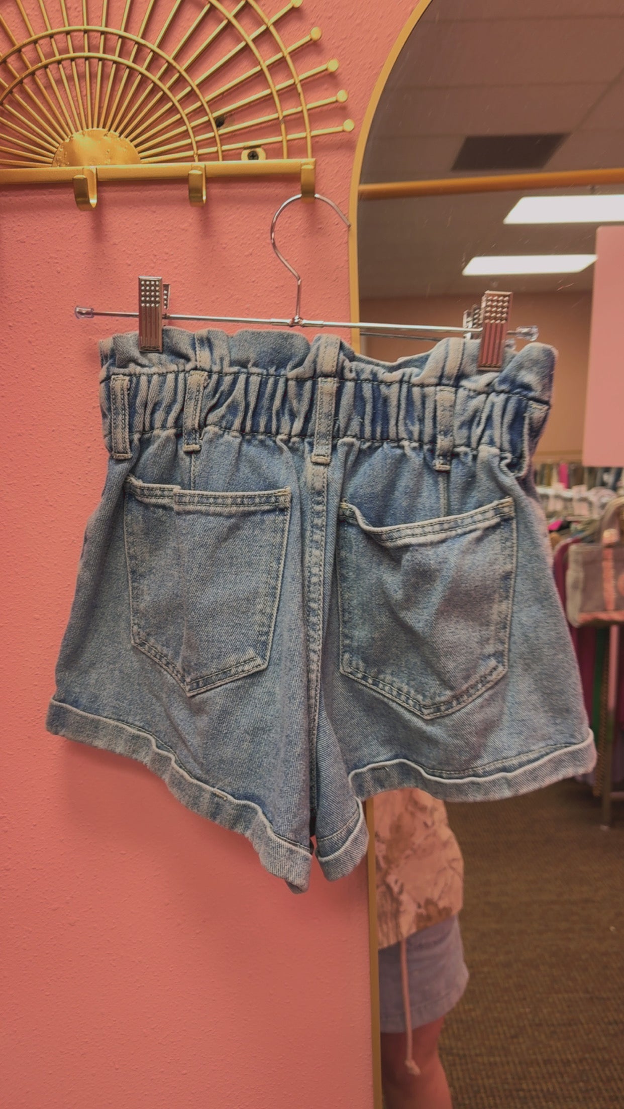 PacSun Paper Bag Waist Shorts Size Small