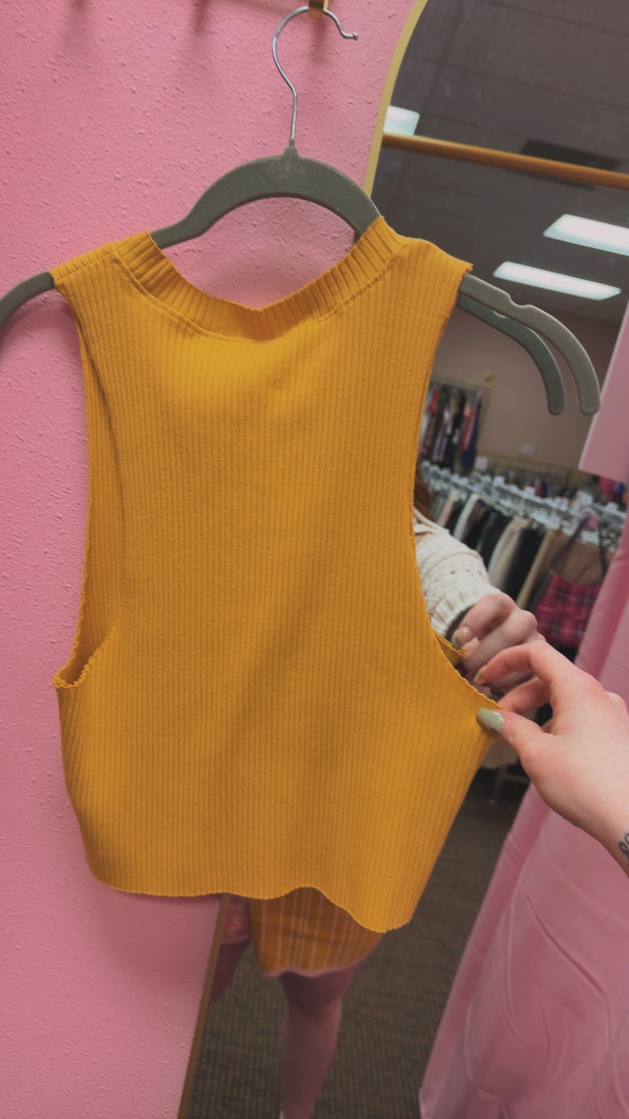 Aerie Yellow Tank Size Large