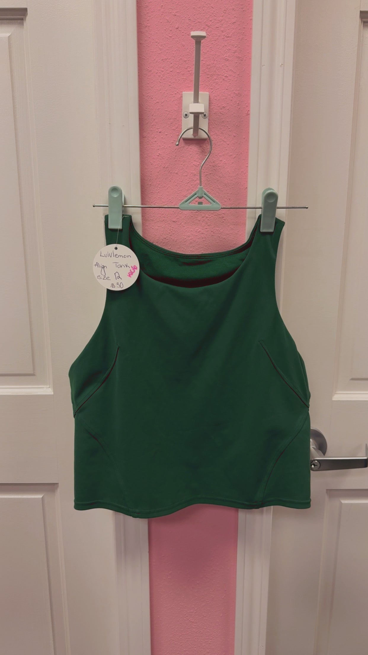 Lulu🍋 Invigorate Training Tank Size 12- EVERGLADE GREEN