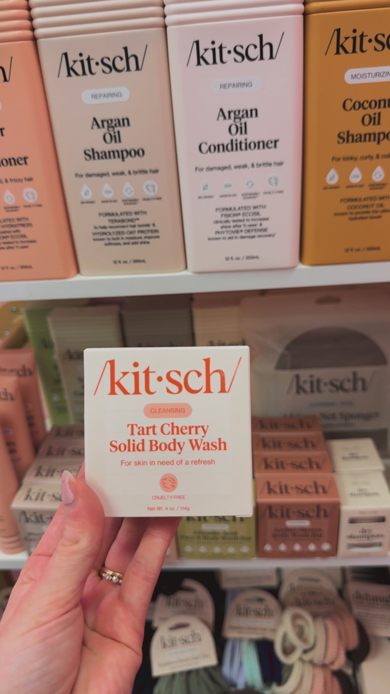 Kit•sch Tart Cherry Cleansing Solid Body Wash