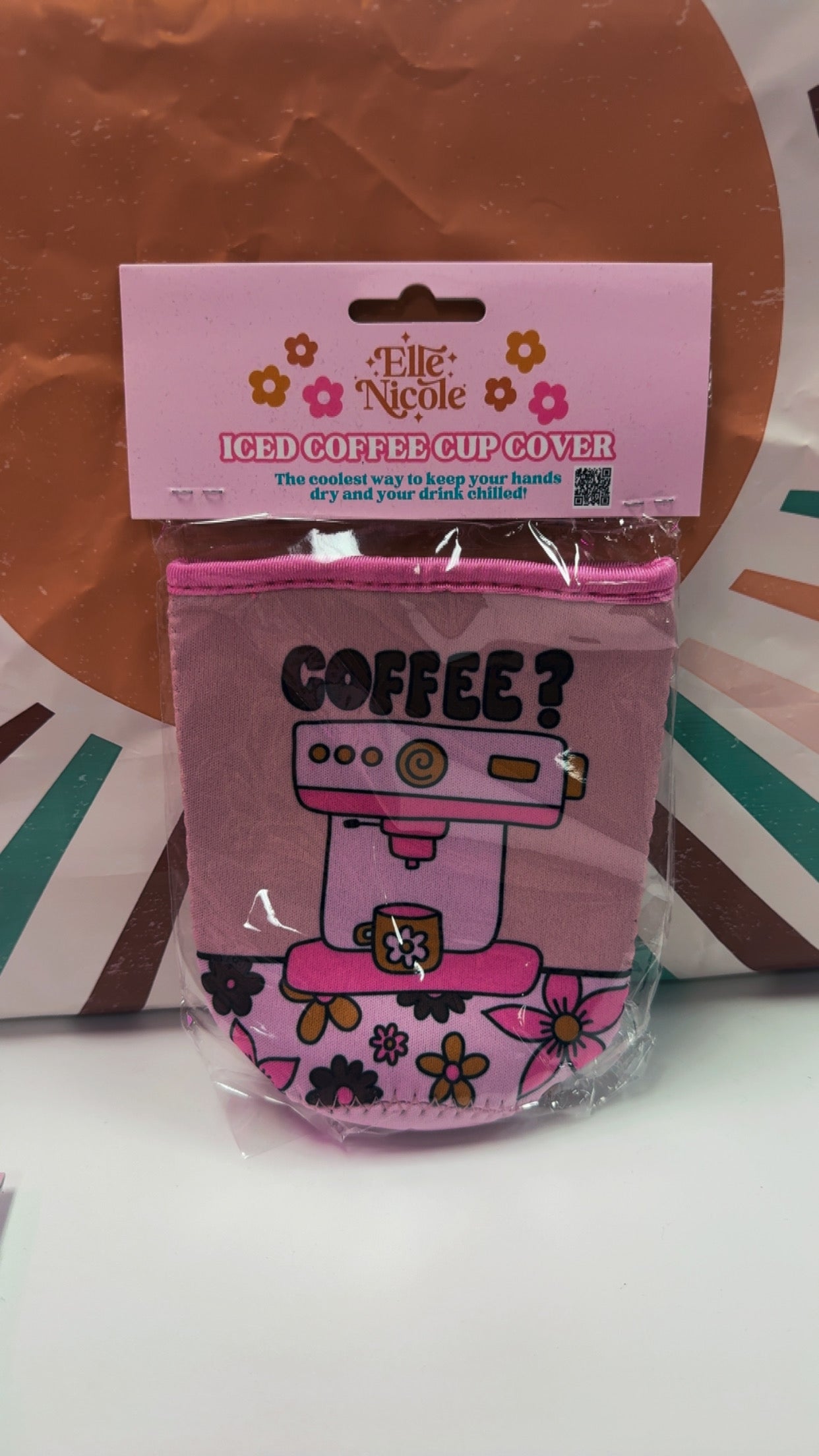 Elle Nicole Iced Coffee Cup Cover