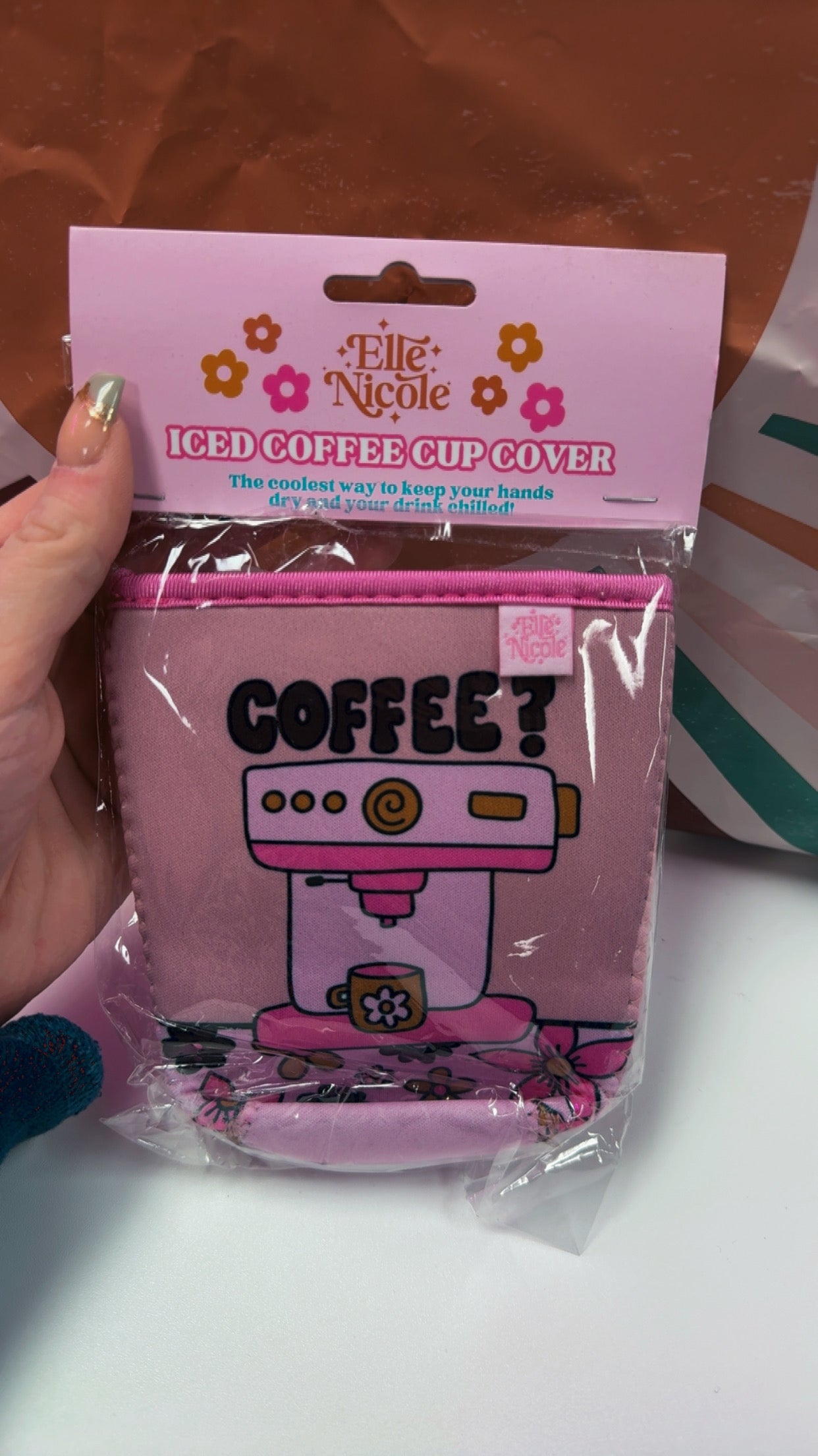 Elle Nicole Iced Coffee Cup Cover