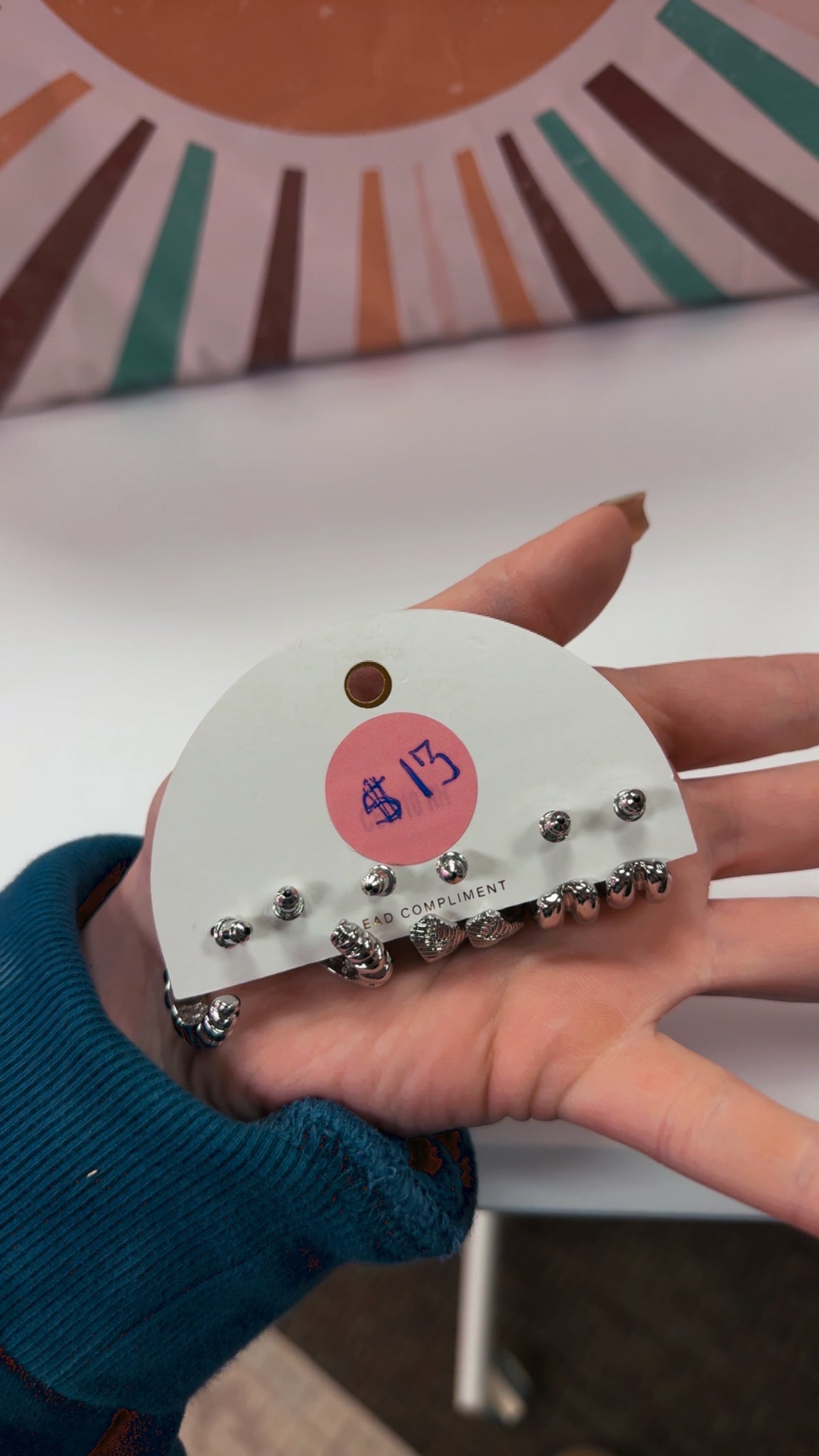 Silver AVEC 3pc Earrings Set