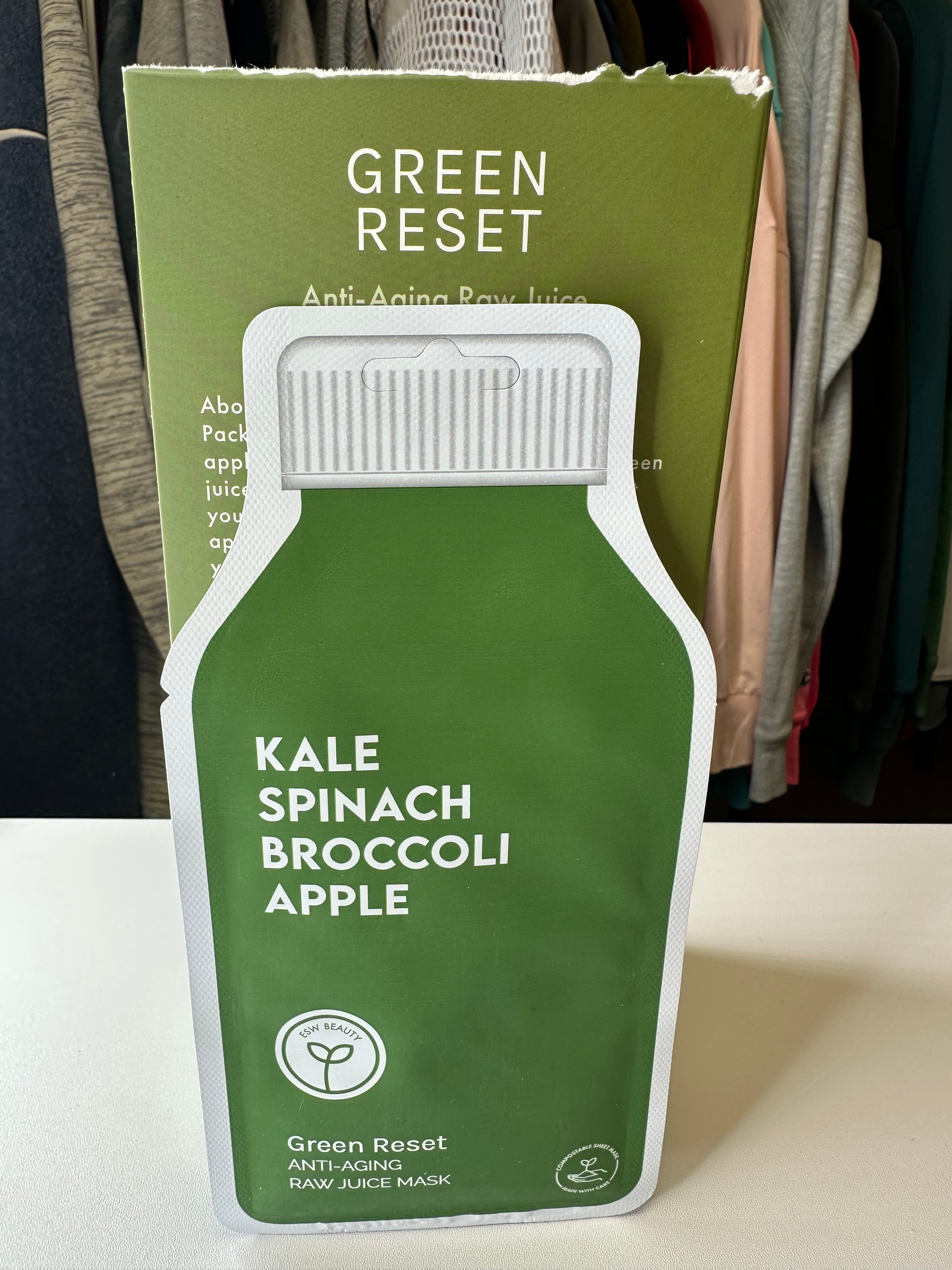 ESW Beauty Face Mask- Kale Spinach Broccoli Apple