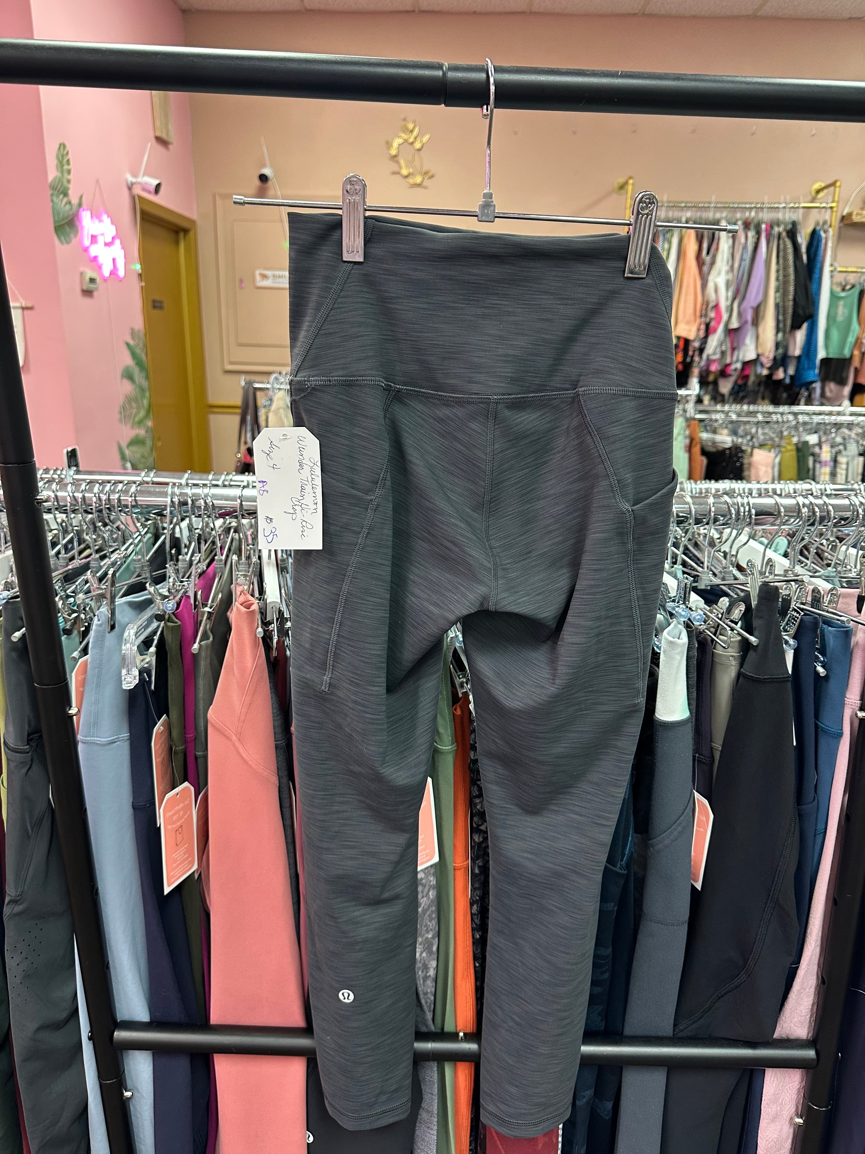 Lululemon Wonder Train Hi Rise Crop Size 4