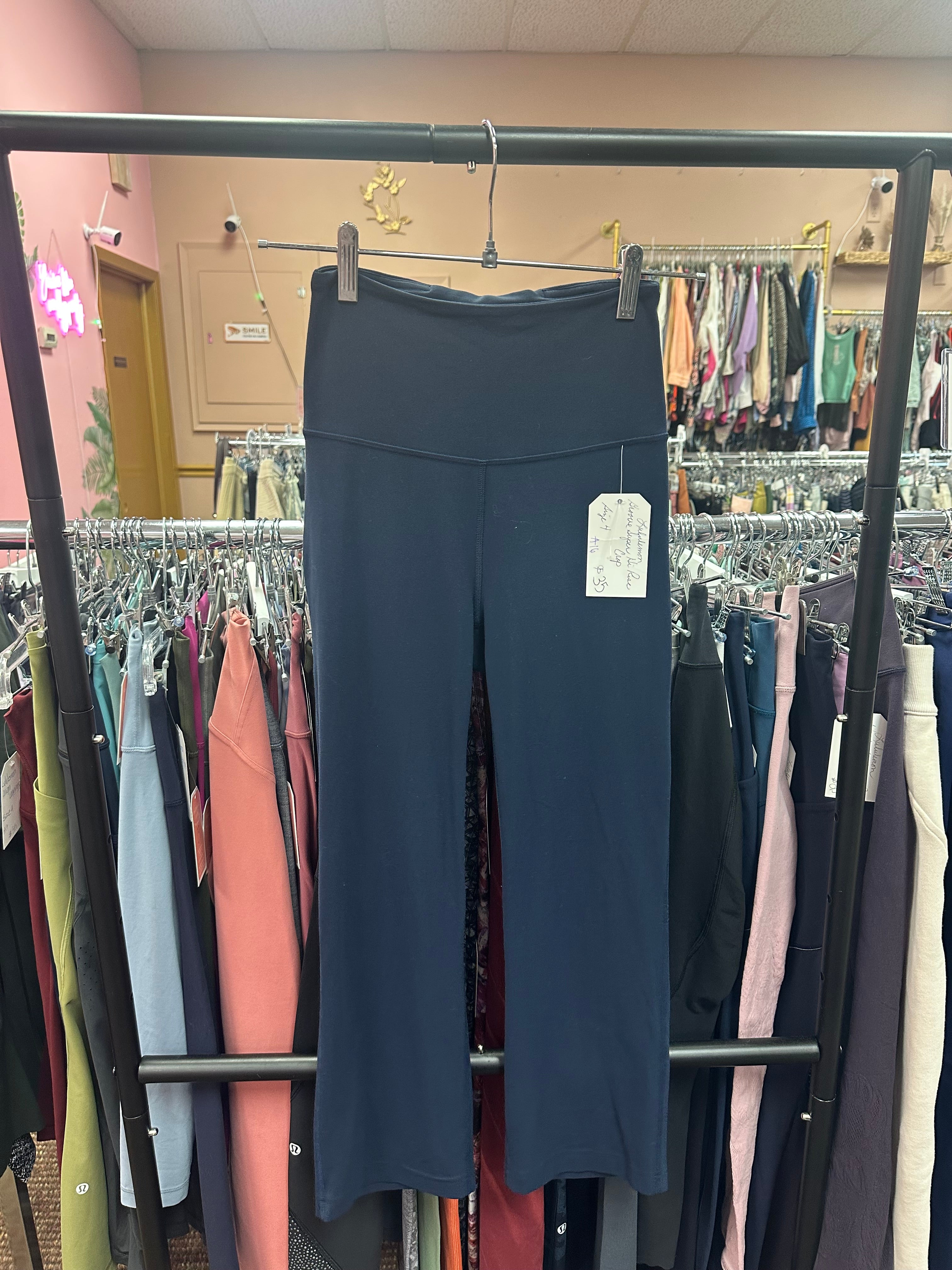 Lululemon Groove Flare Super Hi Rise Crop Size 4