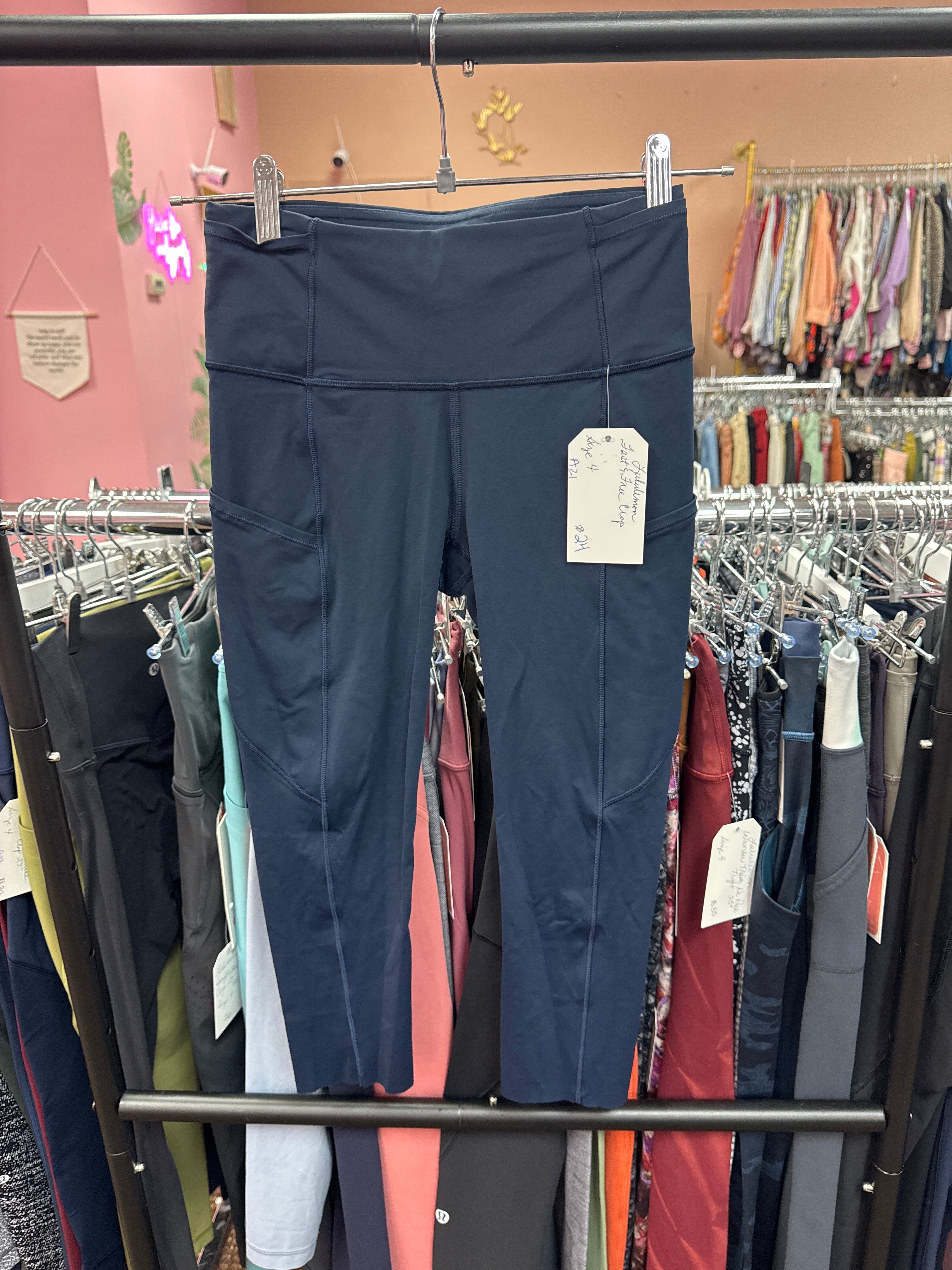 Lululemon Fast & Free Crop Size 4