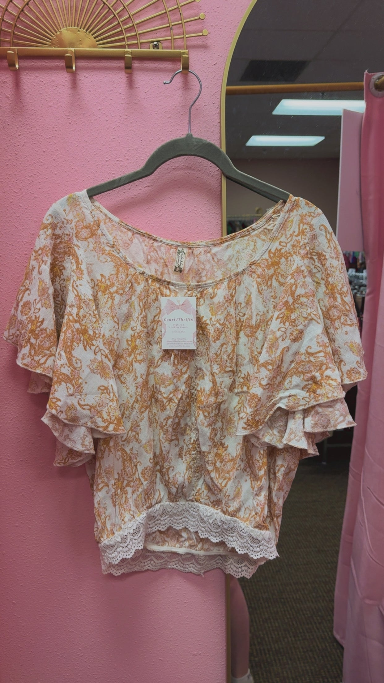 Free People Flowy Top Size XS