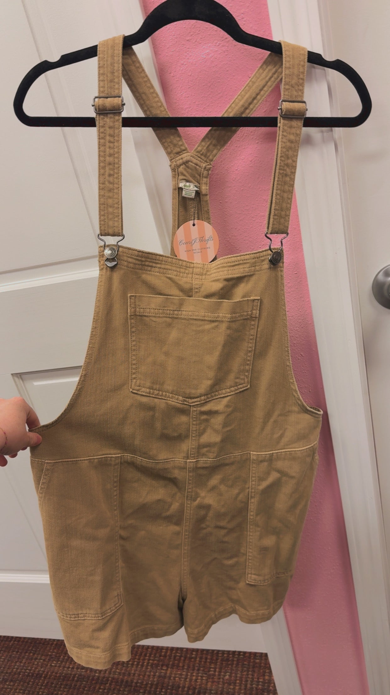 Aerie Brown Overalls Size XL