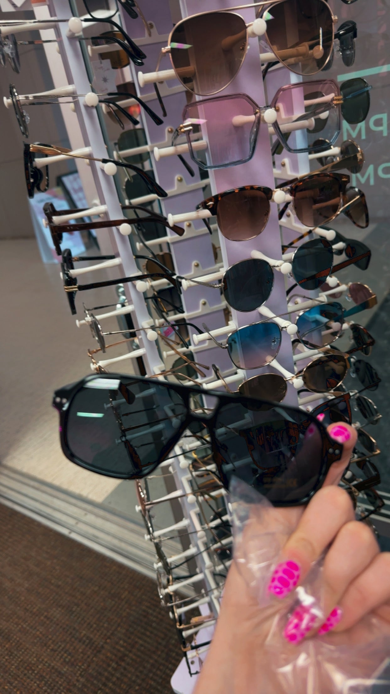 $8 SUNNIES/ Black Acetate Aviator