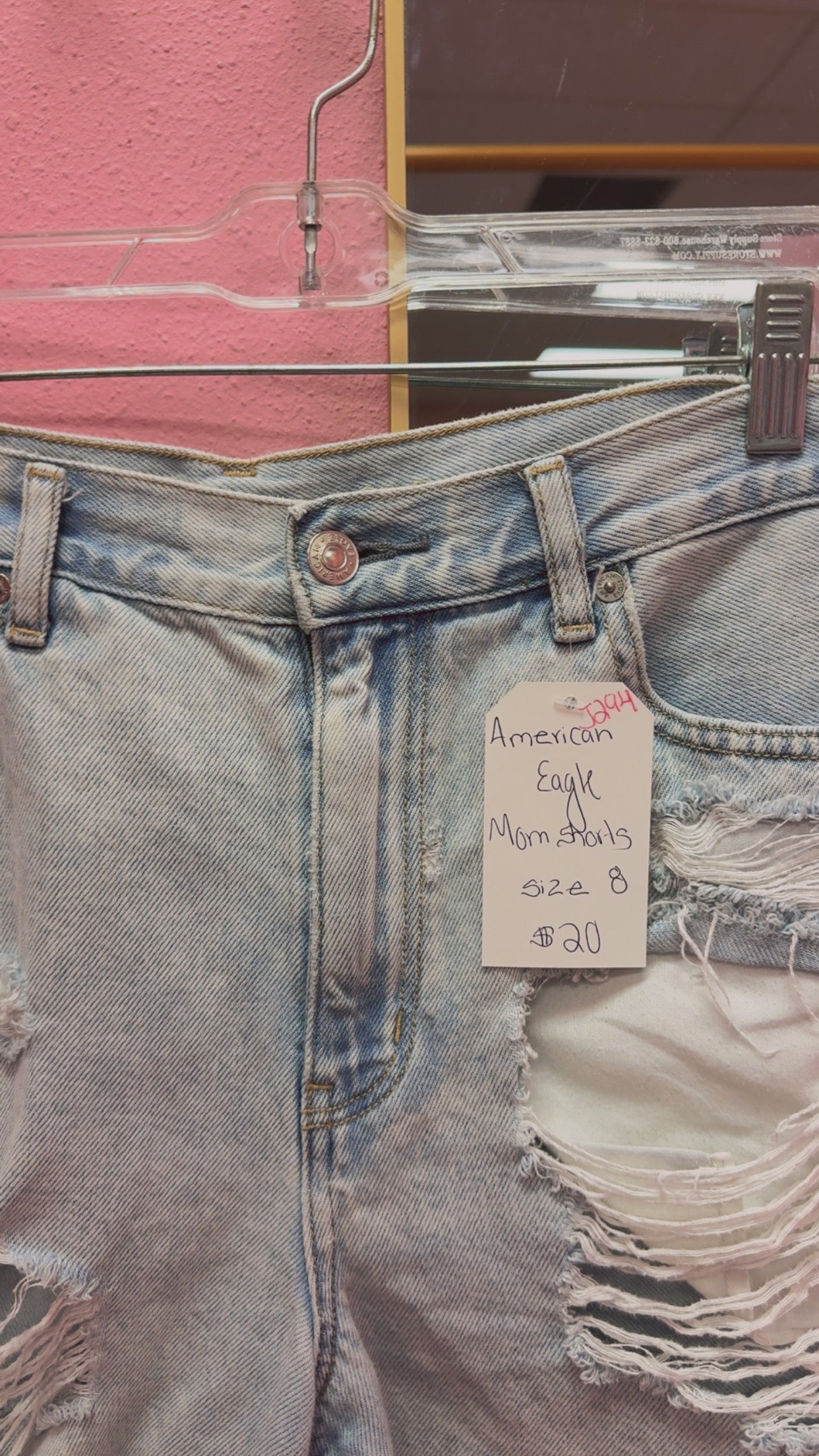 American Eagle Distressed Mom Shorts Size 8