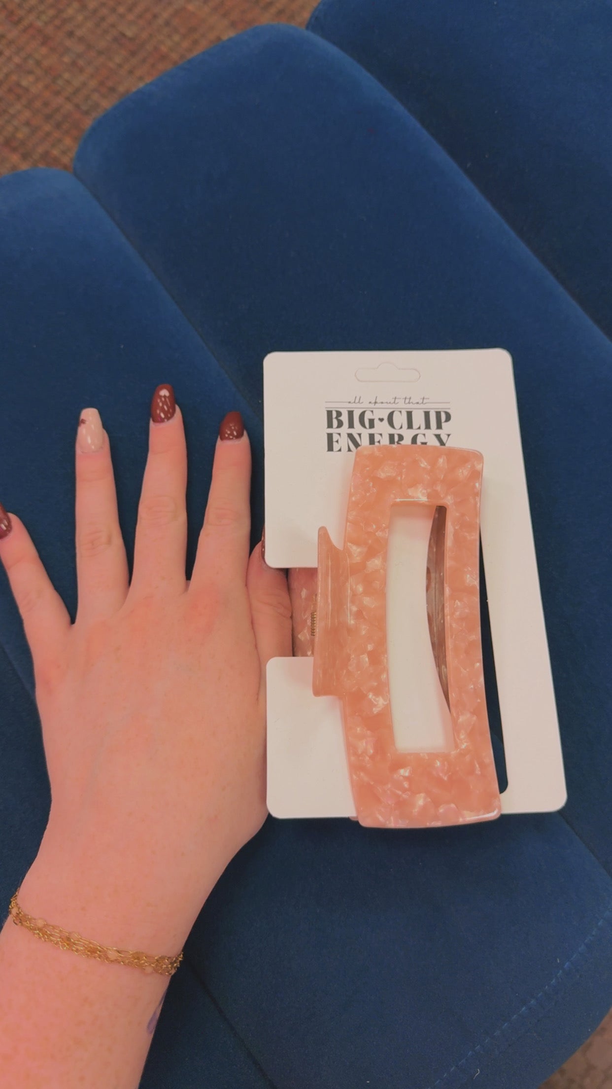 Big-Clip Energy Jumbo XXL Claw Clip- Pink