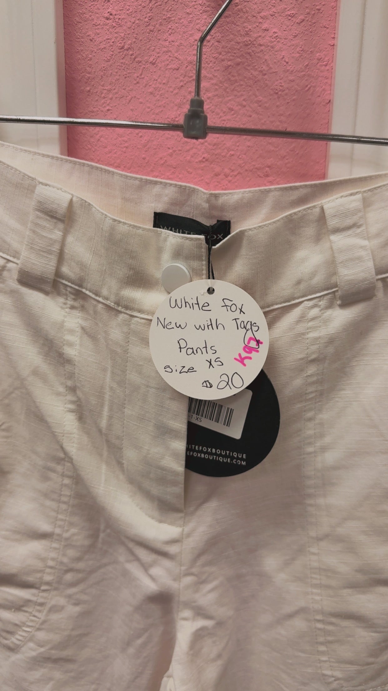 White Fox NWT Lean On Me Pants Size XS