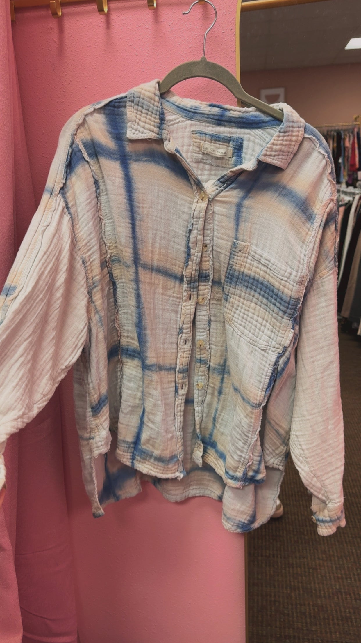 Free People Button Up Size Medium