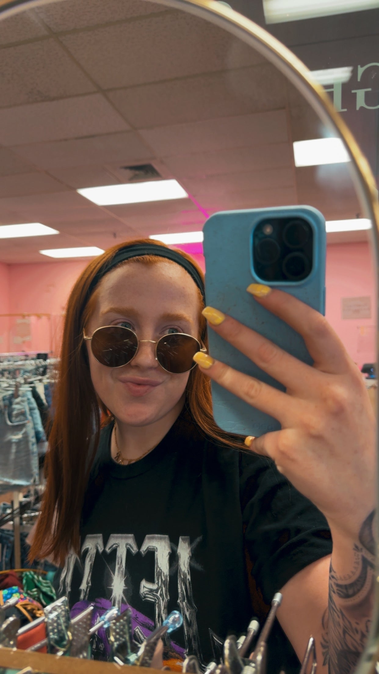 $8 SUNNIES- Brown & Gold Circles