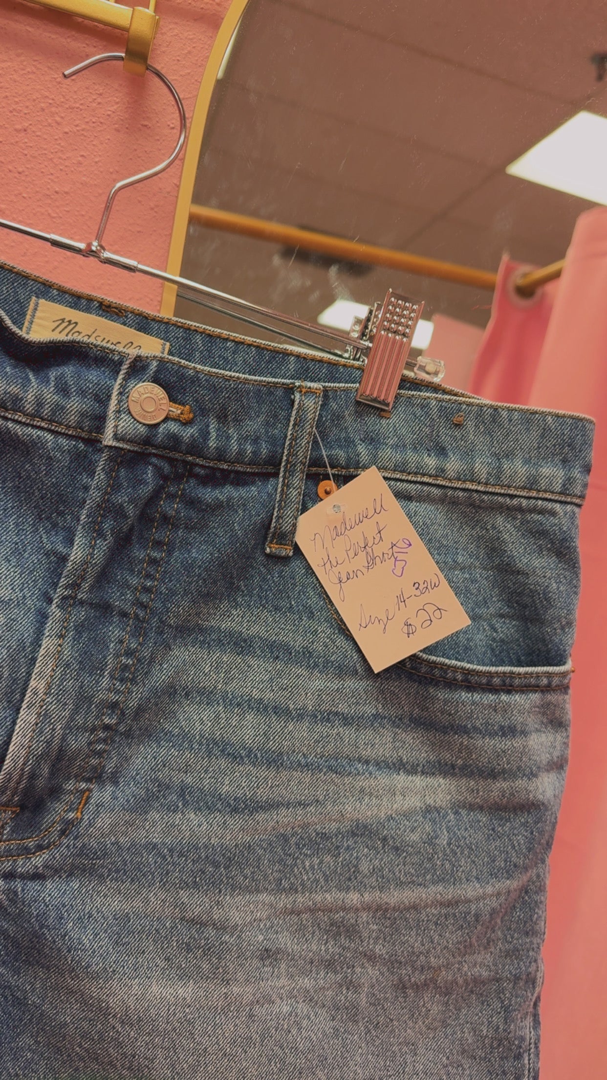 Madewell The Perfect Jean Shorts Size 14/32