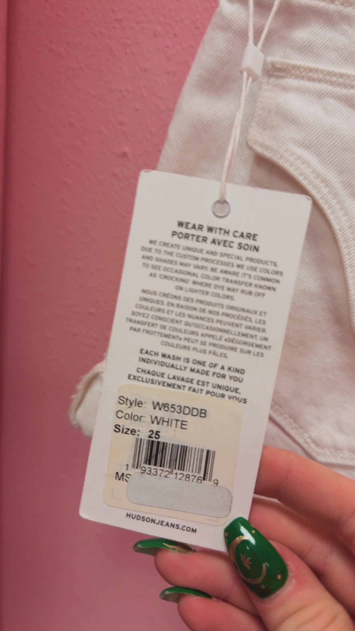 Hudson NEW WITH TAGS Croxley Shorts Size 25