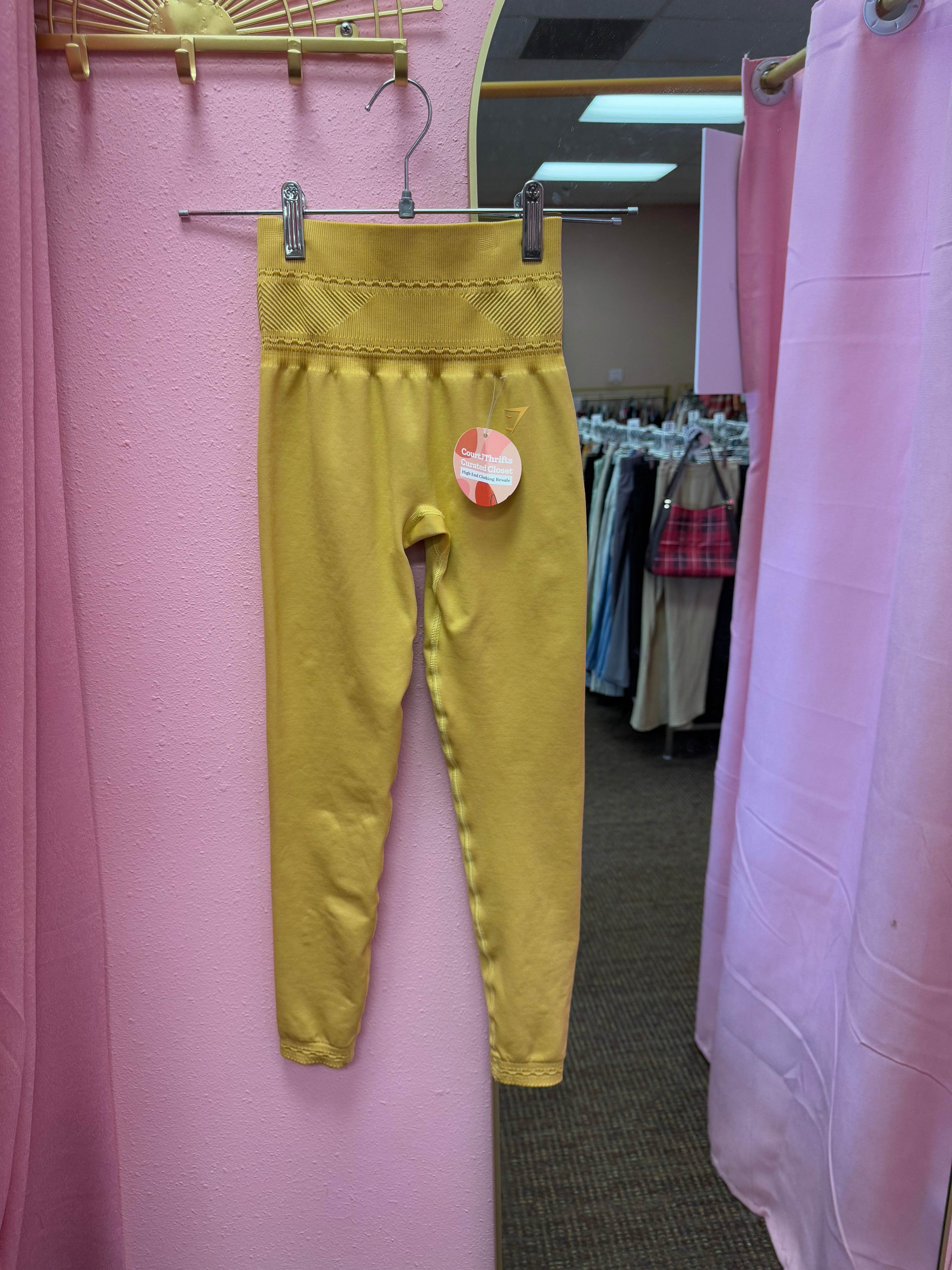 Gymshark Yellow Seamless Tight Size XS