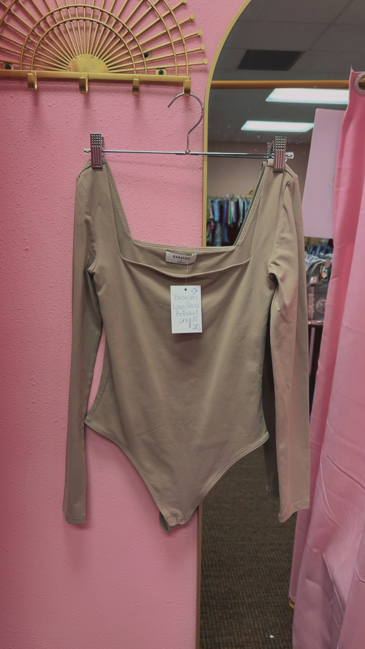 Aritzia Babaton Long Sleeve Bodysuit Size Small