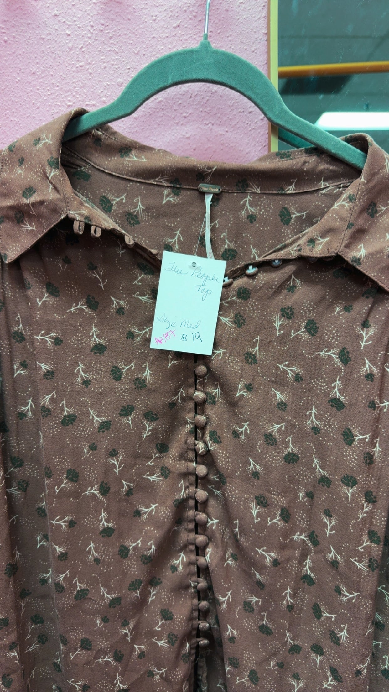 Free People Button Up Size Medium