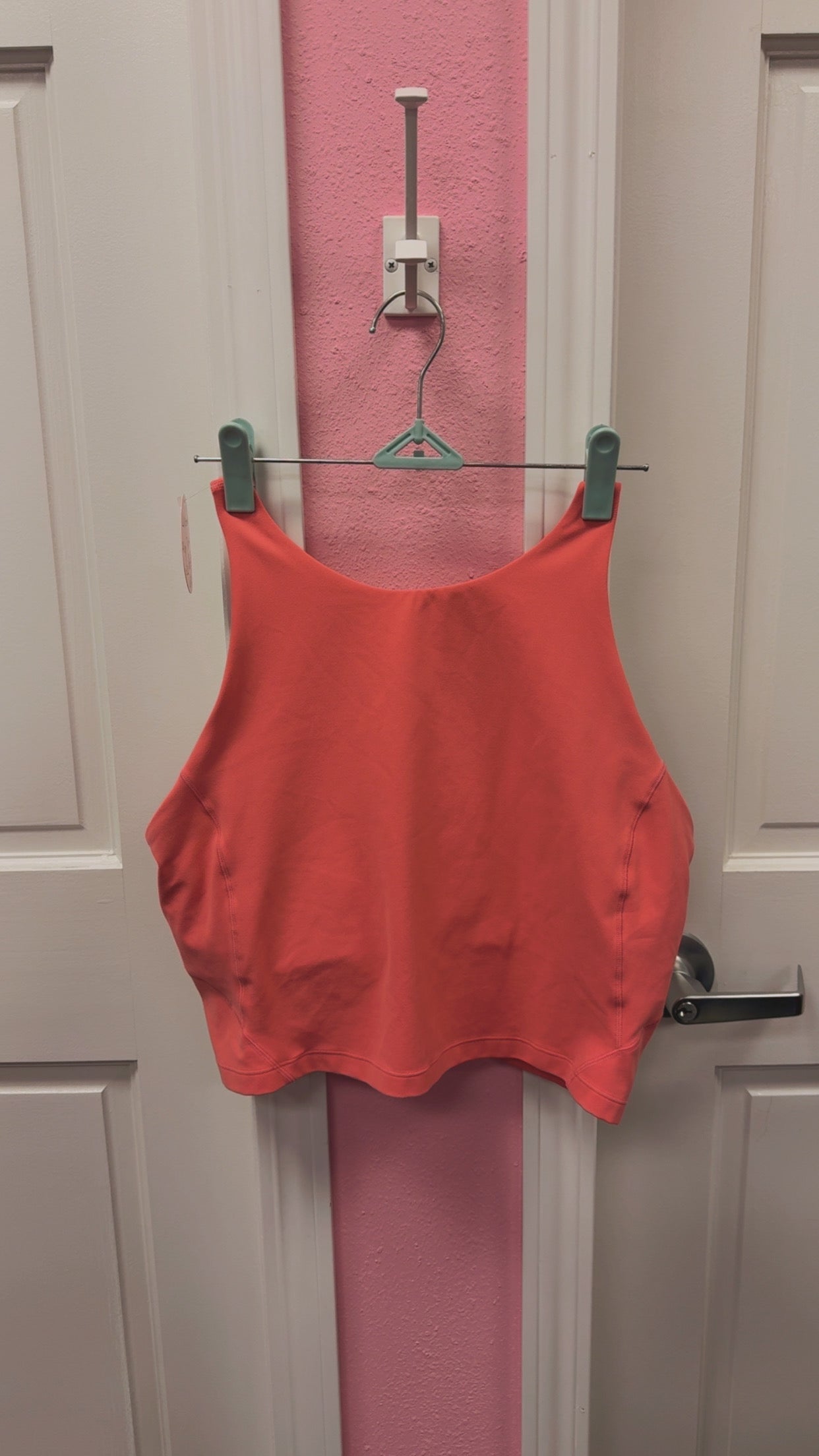 Lulu🍋 Align High-Neck Tank Top Size 12- Raspberry Cream
