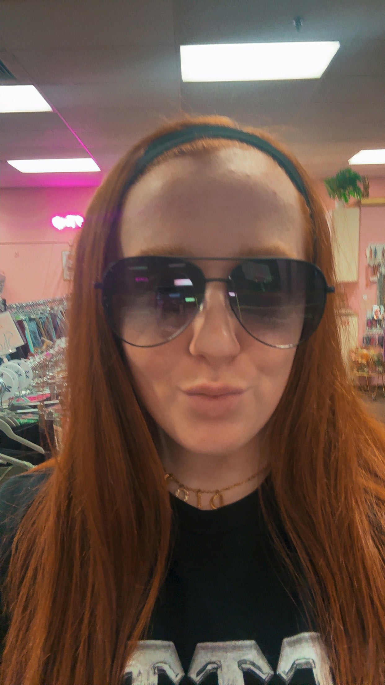 $8 SUNNIES- Black Large Aviator - LAST PAIR