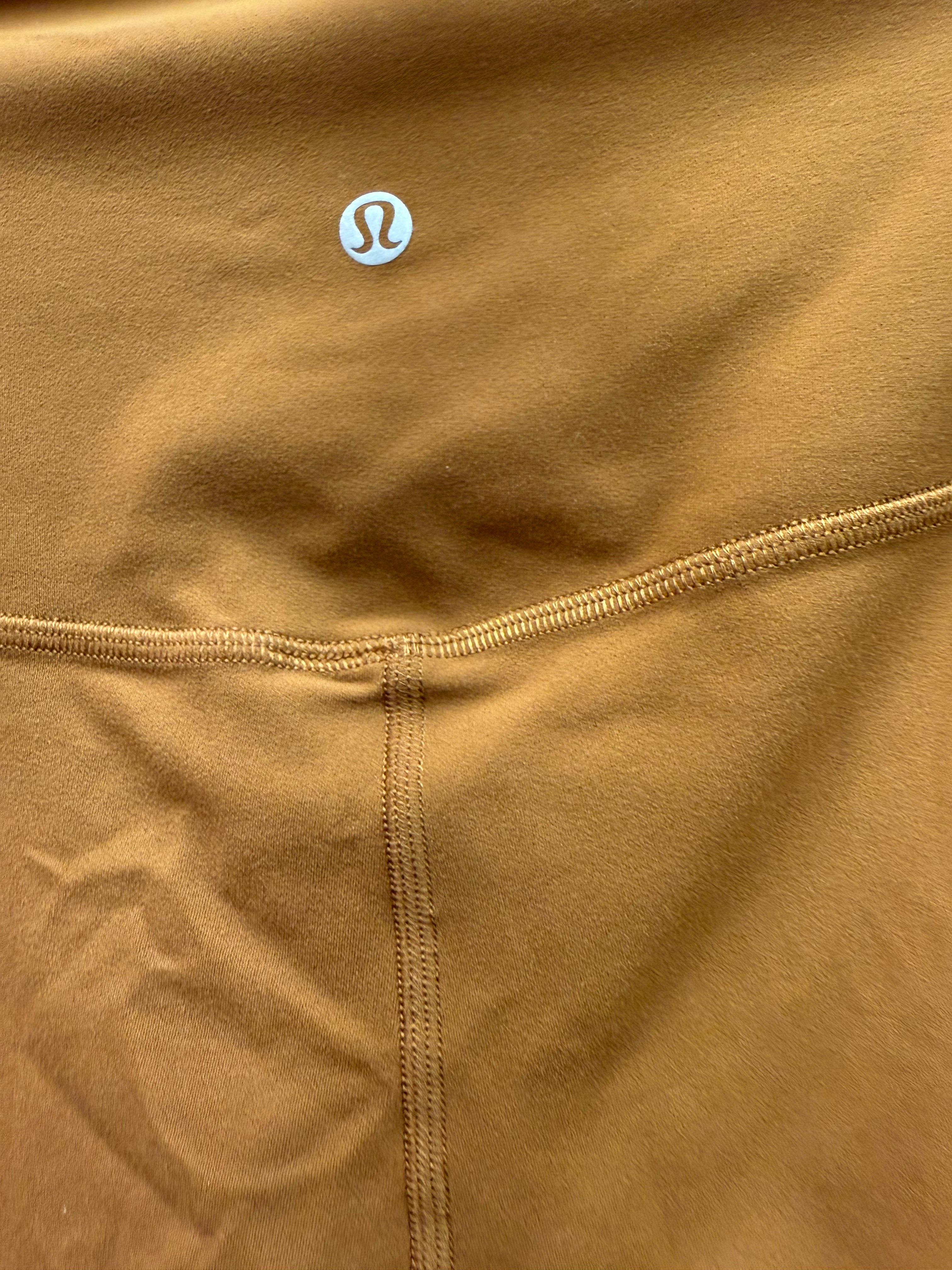 Lululemon Align High Rise Crop Copper Brown Size 18