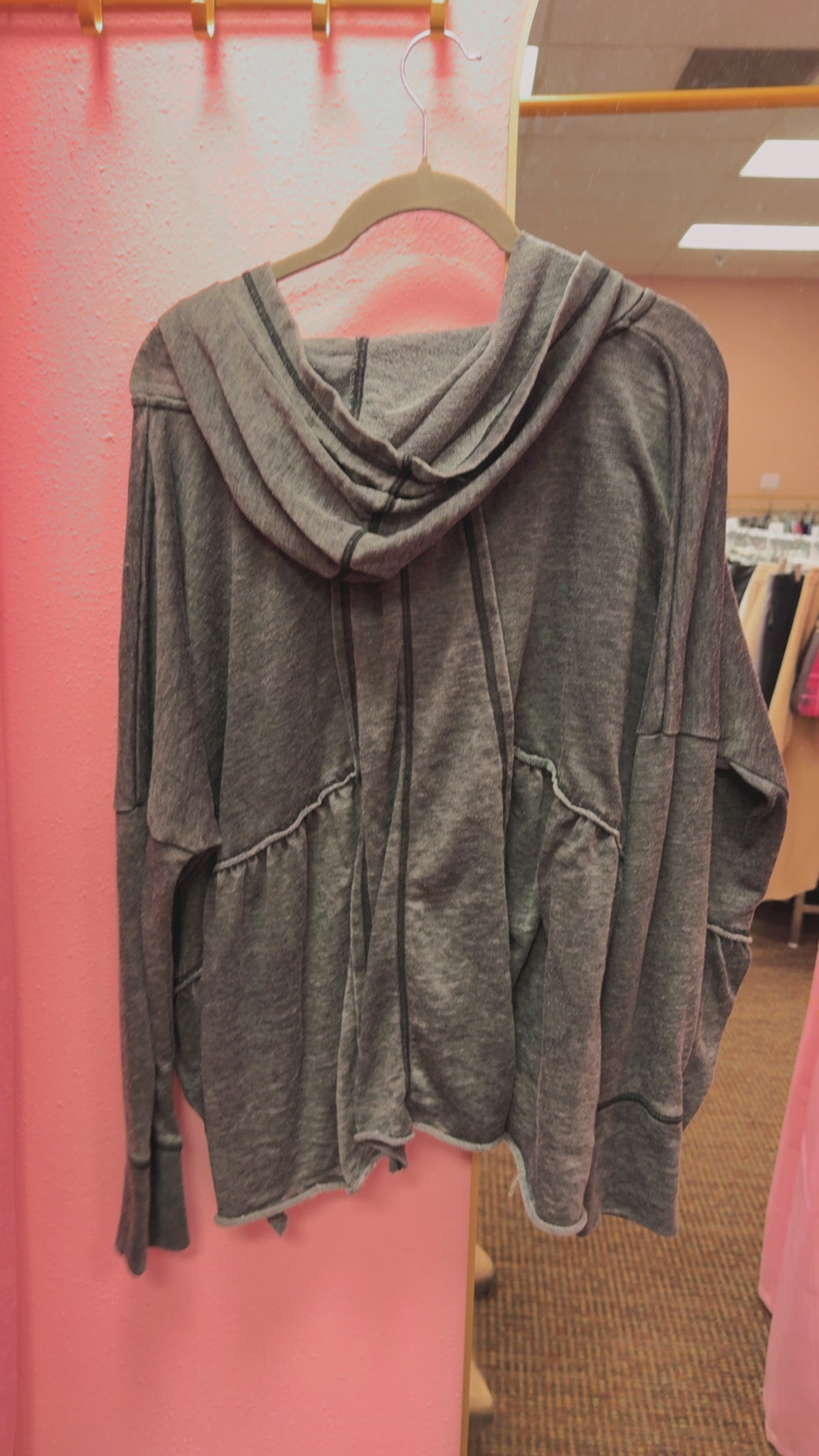 Free People Oversized Boho Hoodie Size Small
