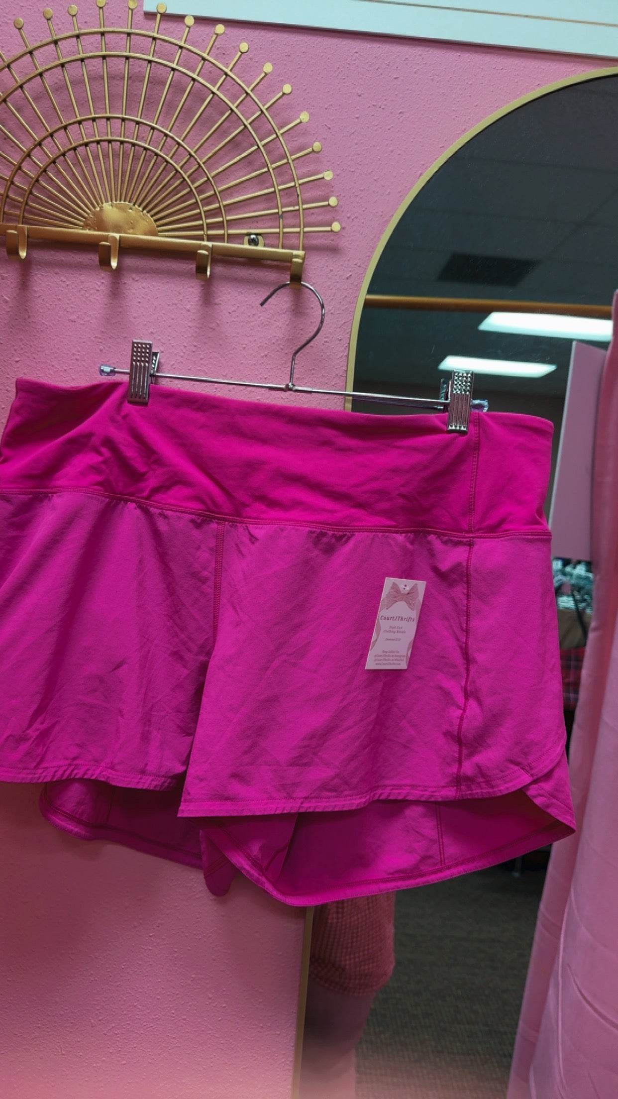 Lululemon Hi-Rise Speed Up Shorts Size 14- Sonic Pink- NO LINER*