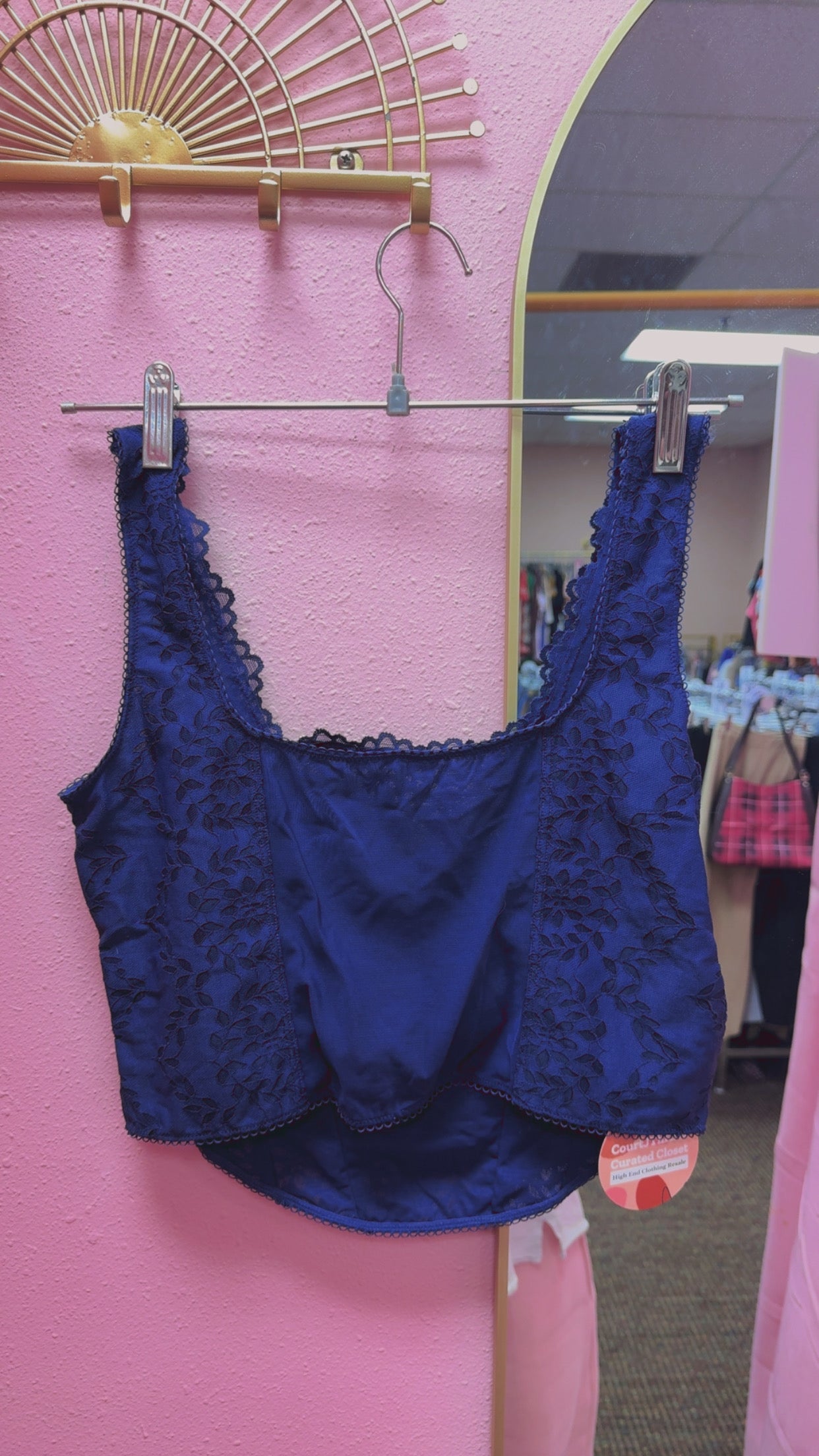 VS PINK Lace Tank Size Large