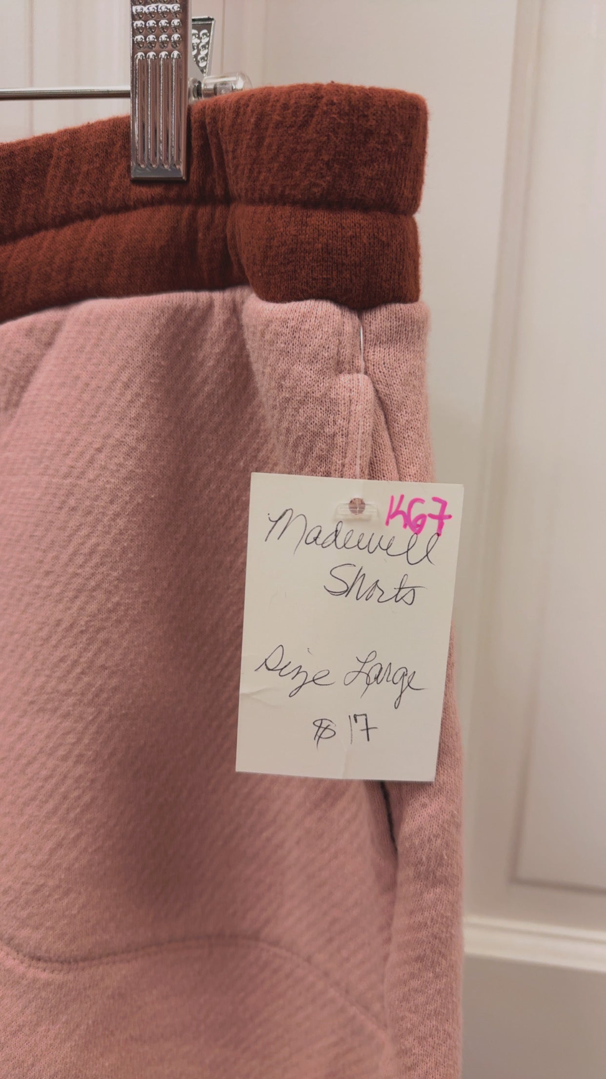 Madewell Lounge Sweat Shorts Size Large