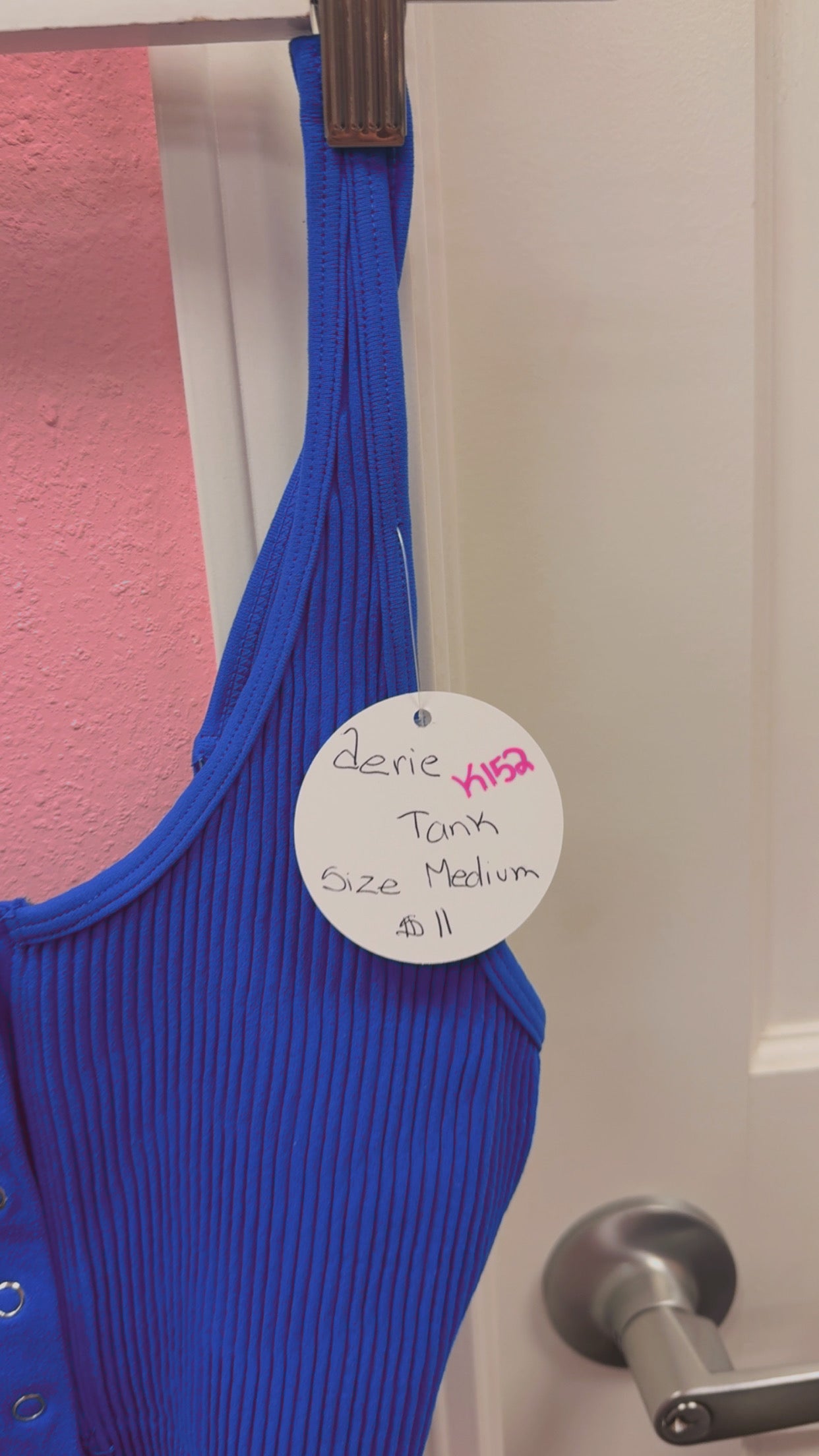 Aerie Ribbed Cobalt Blue Tank Size Medium