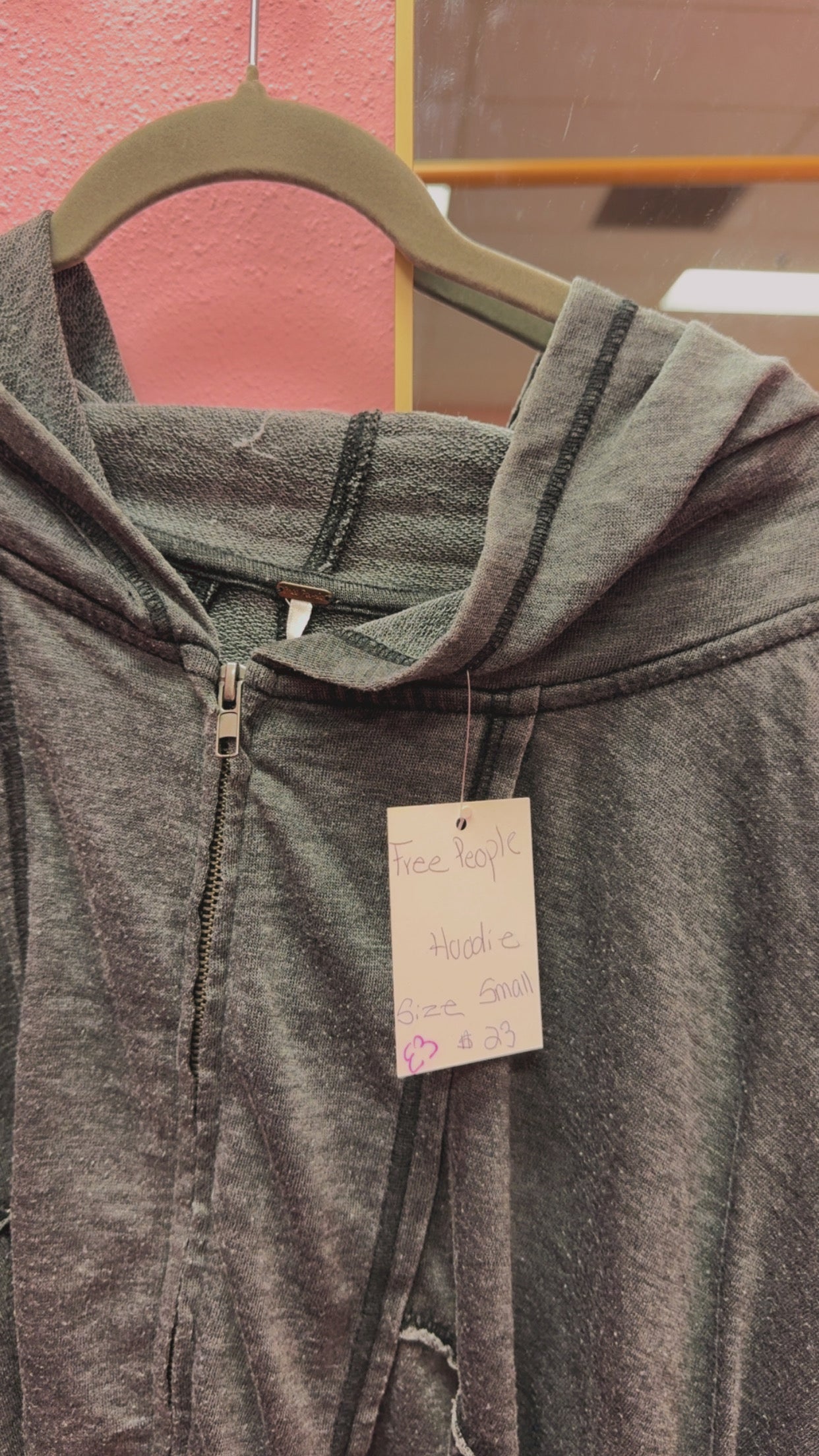 Free People Oversized Boho Hoodie Size Small