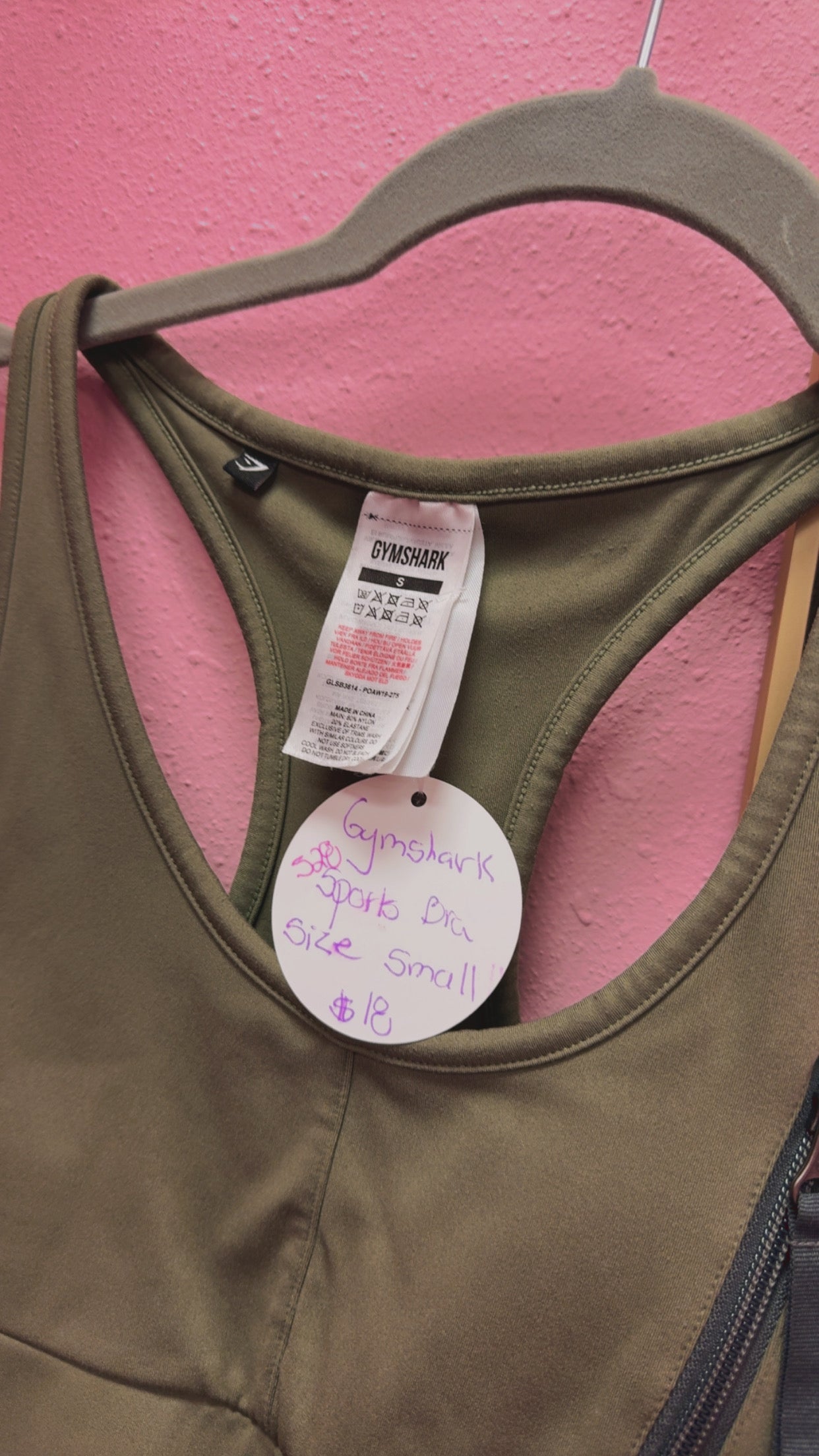 Gymshark Sports Bra Size Small
