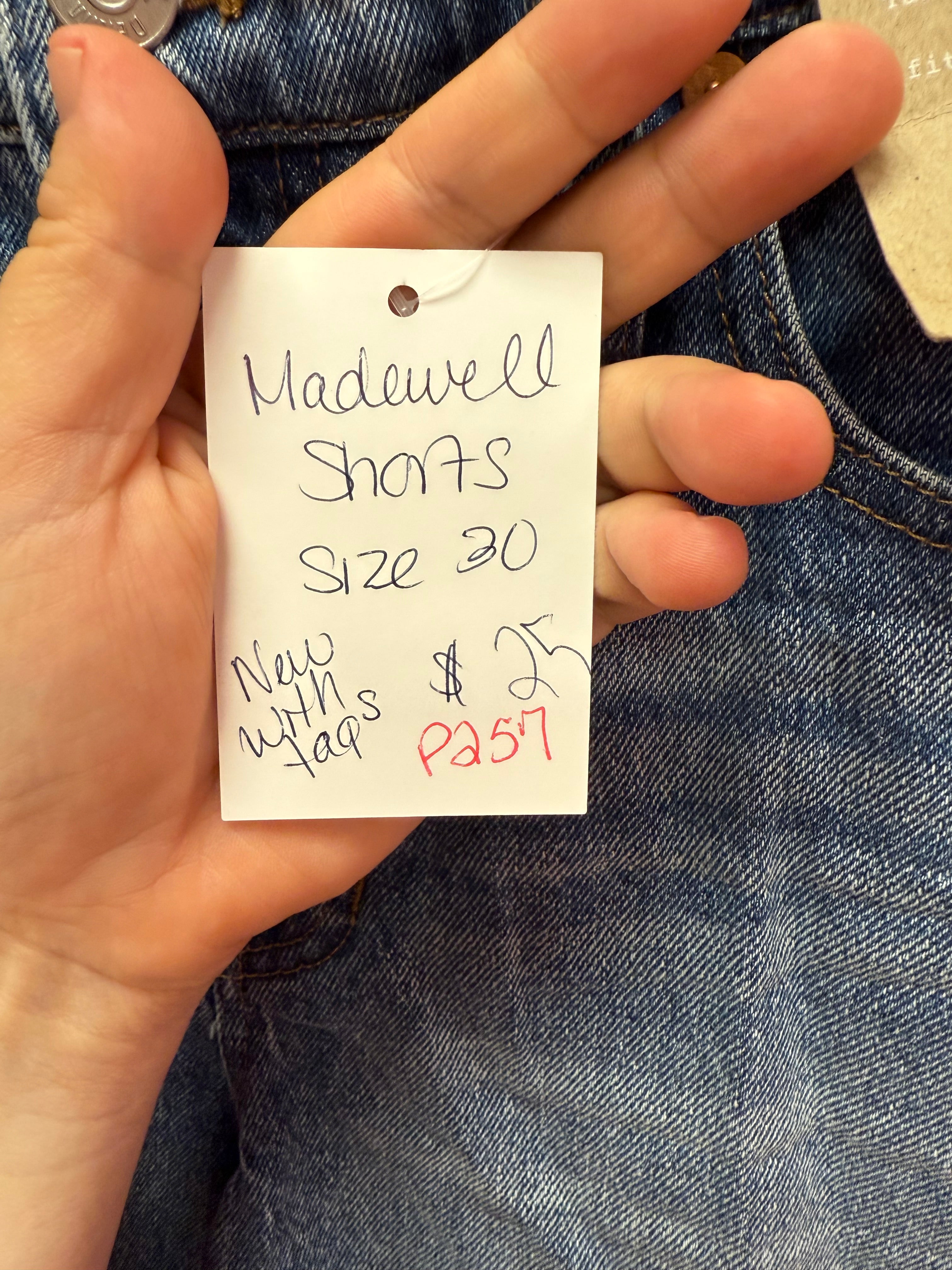 Madewell The Perfect Jean Short Size 30 NWT