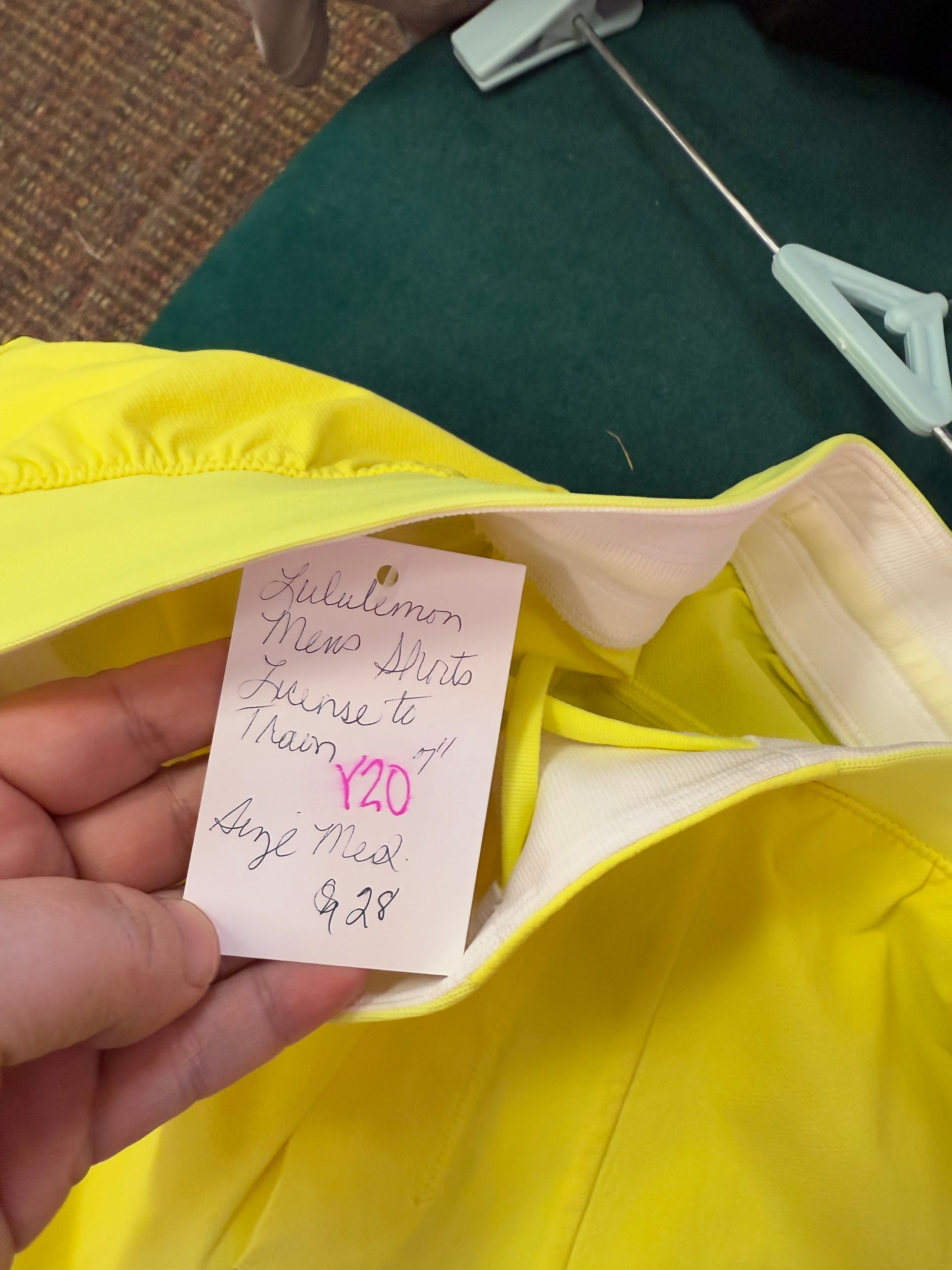 Men’s Lululemon License To Train “7 Shorts Size Medium