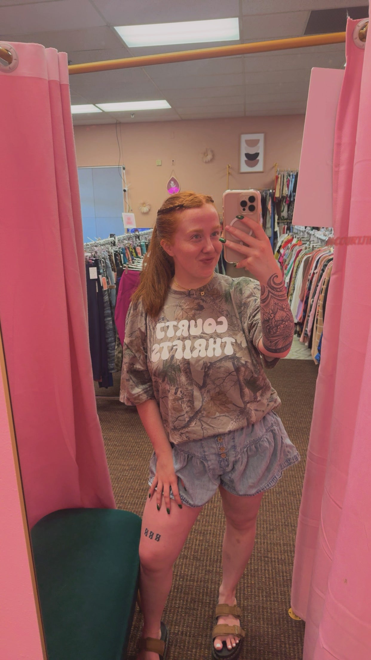 Hollister Camo CourtJThrifts Merch Tee- Dark Camo