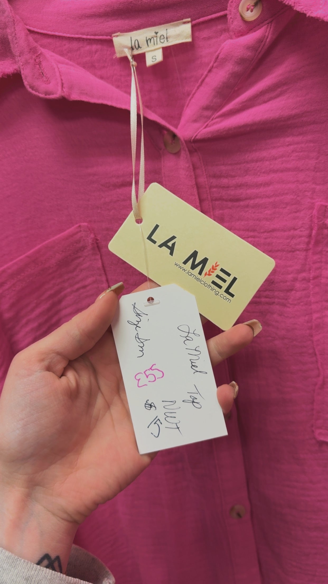 La Miel NWT Button-Up Size Small