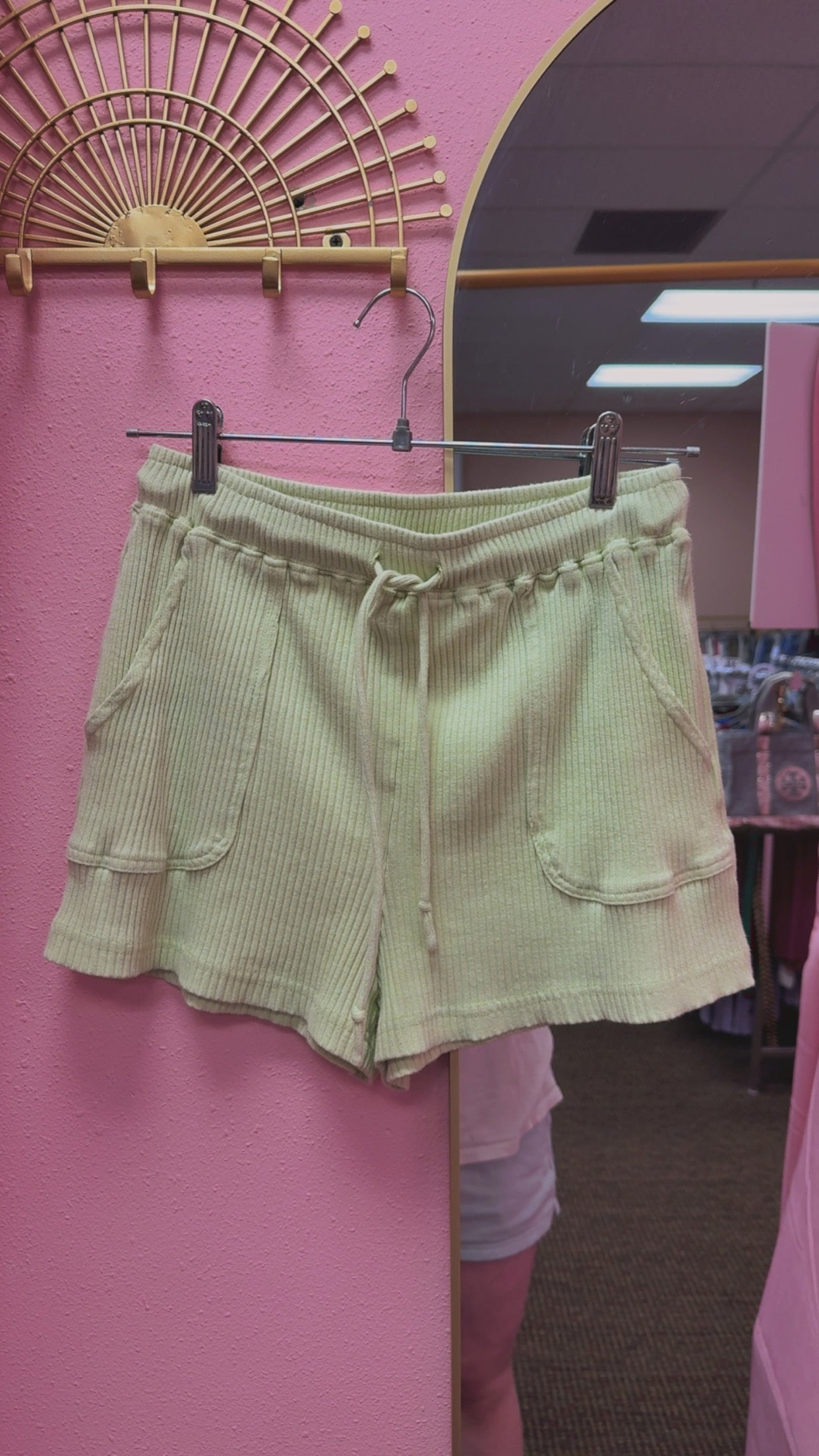 Princess Polly Ribbed Shorts Size 6