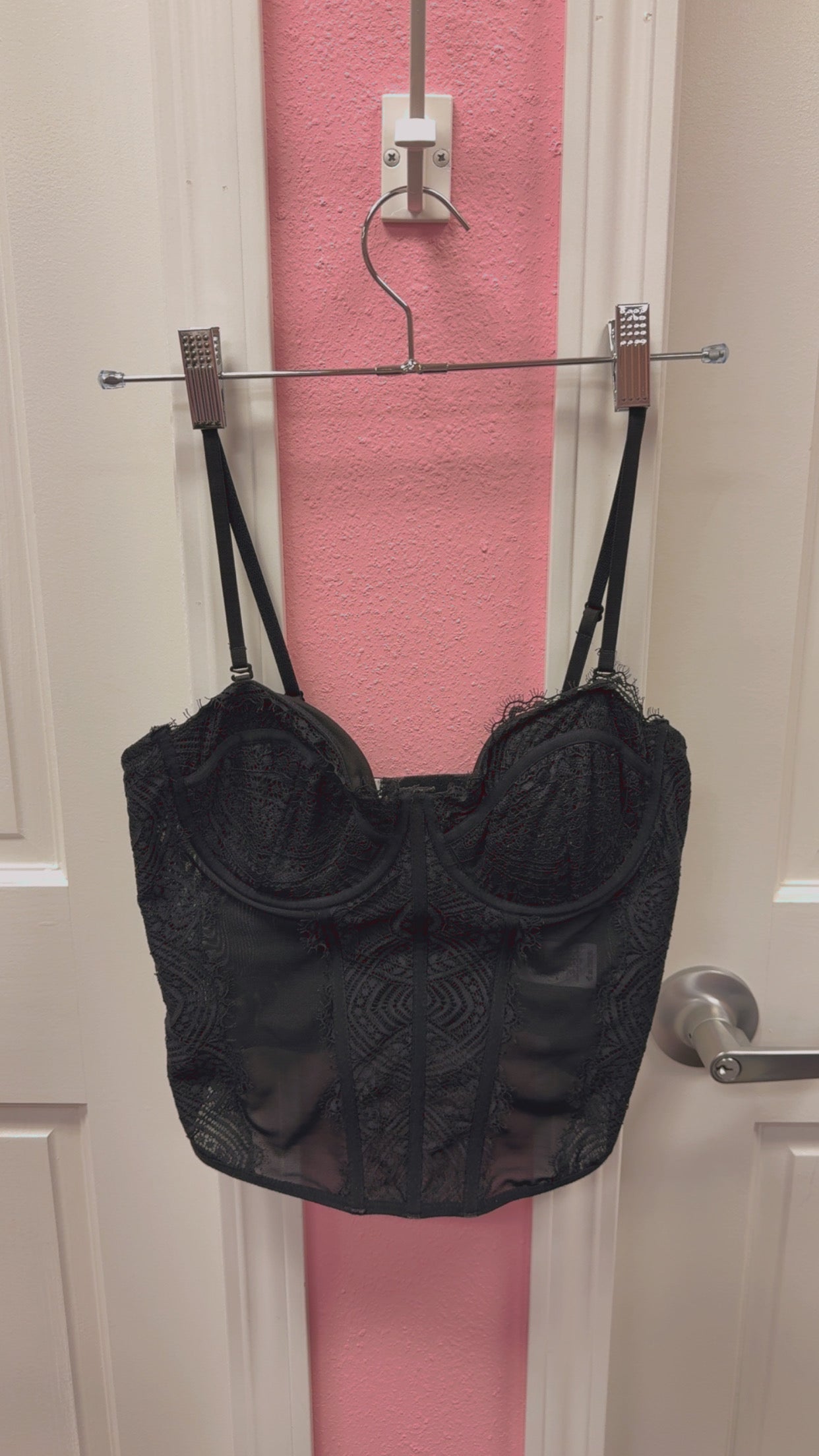Garage Black Corset Top Size P/Small