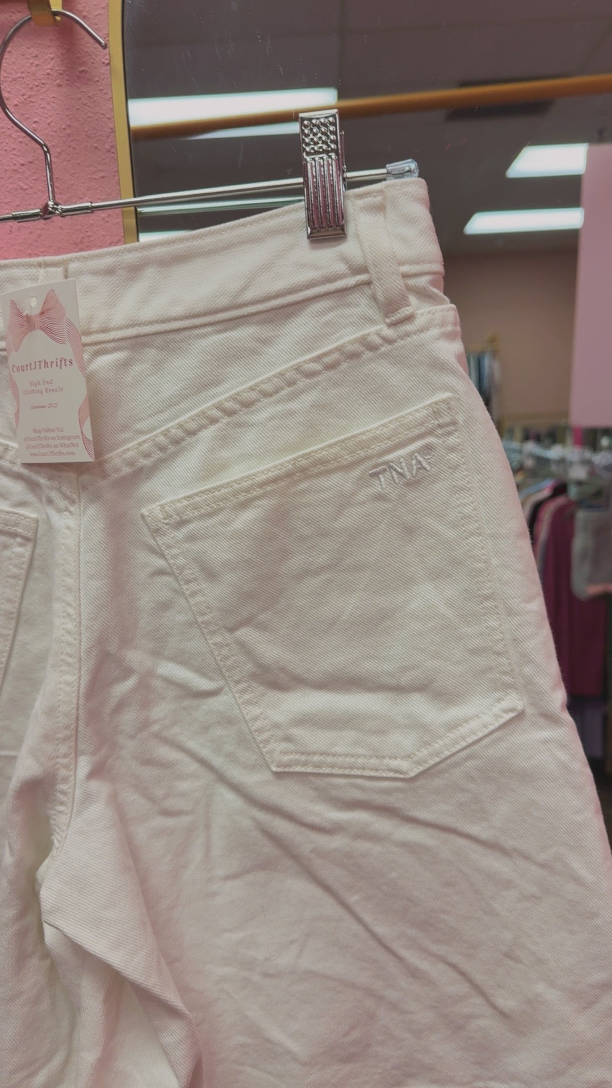 Aritzia Tna White Dad Shorts Size 0