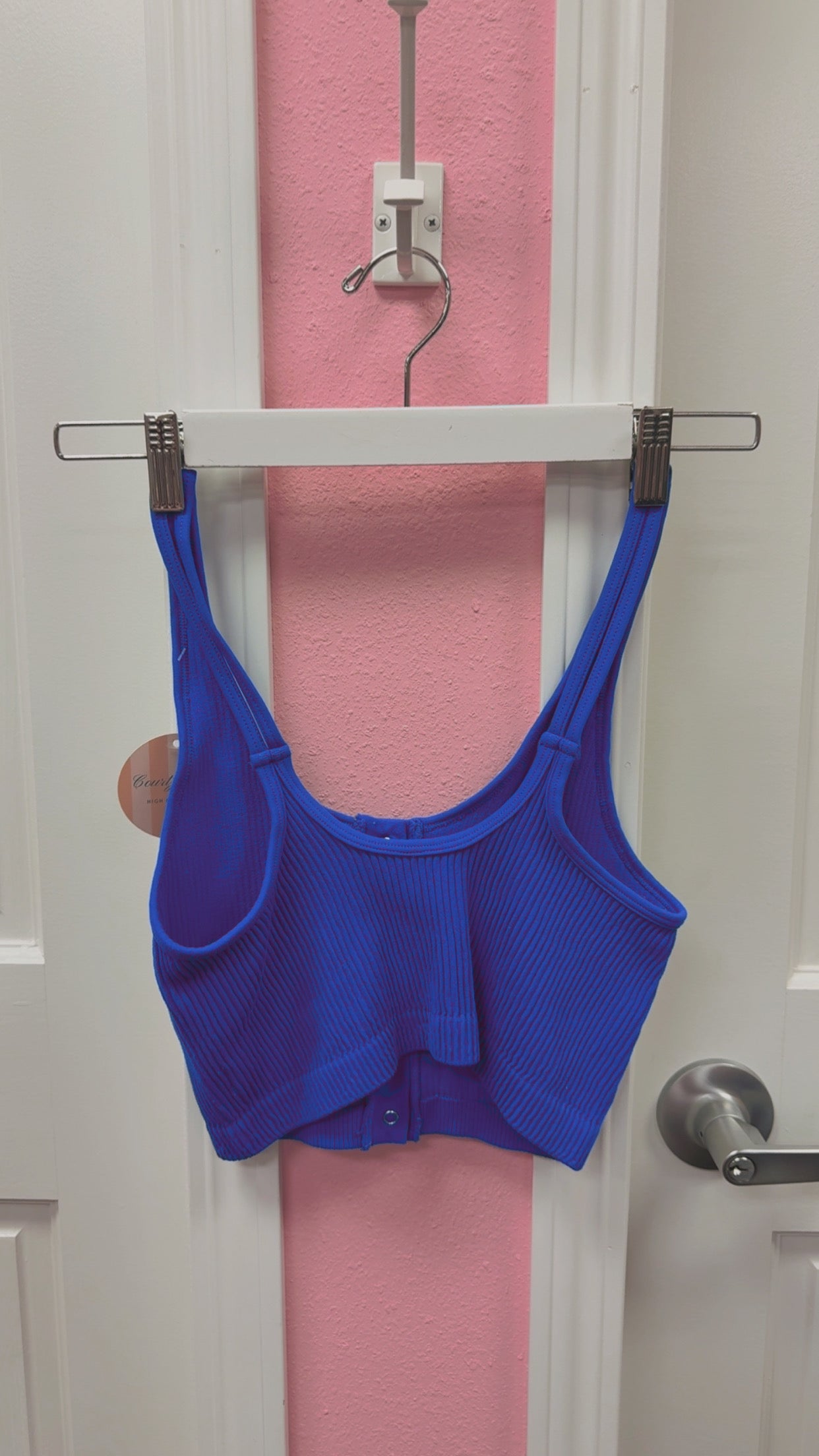 Aerie Ribbed Cobalt Blue Tank Size Medium