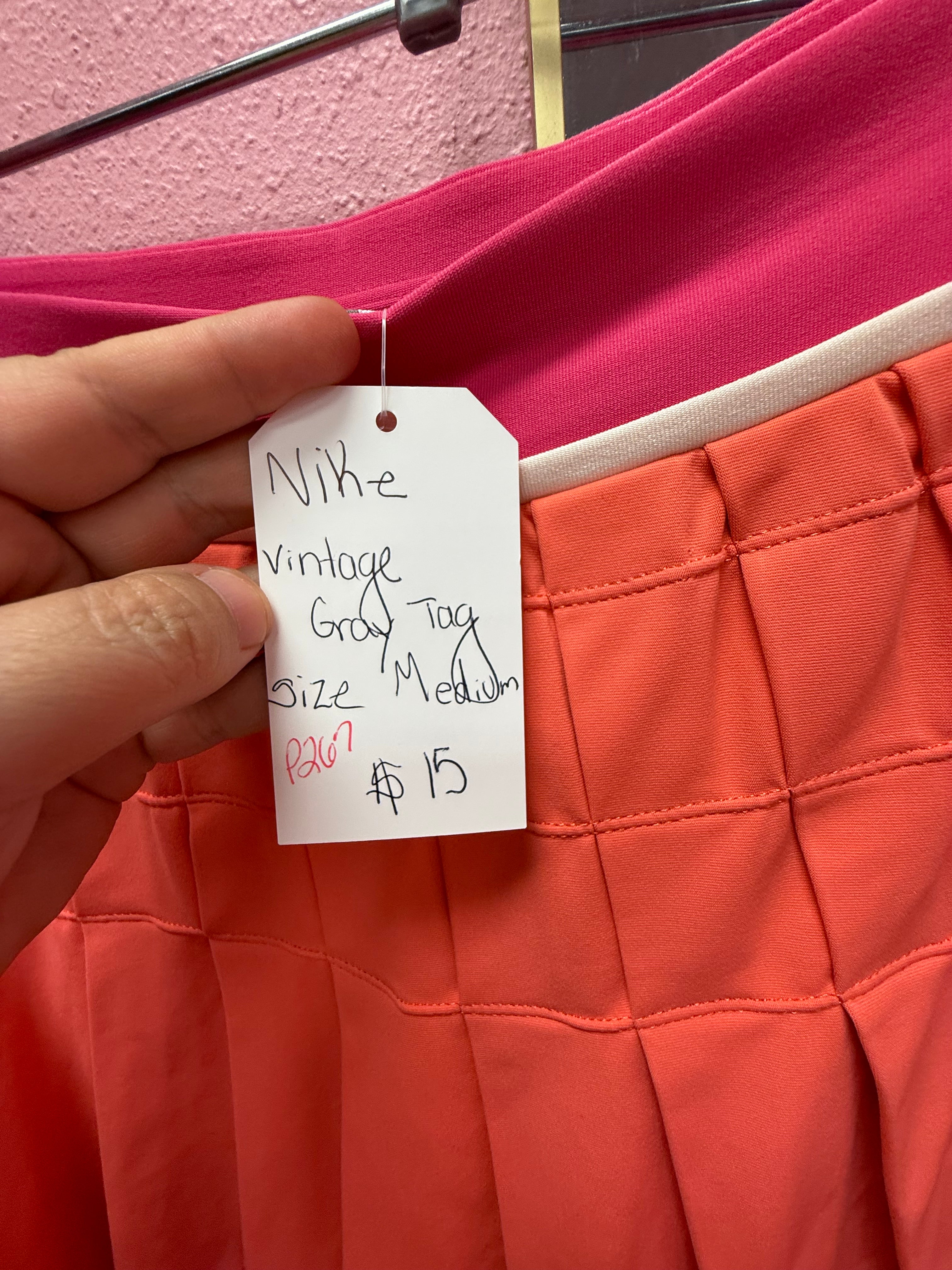 Nike Vintage Grey Tag Skort Medium