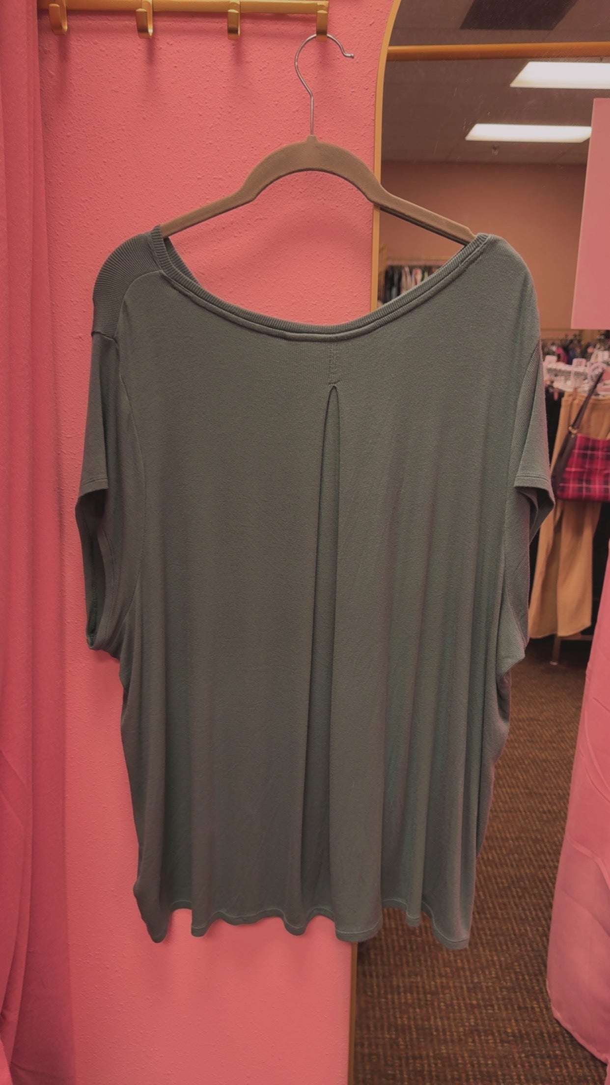 Athleta Ribbed Tee Size 1X