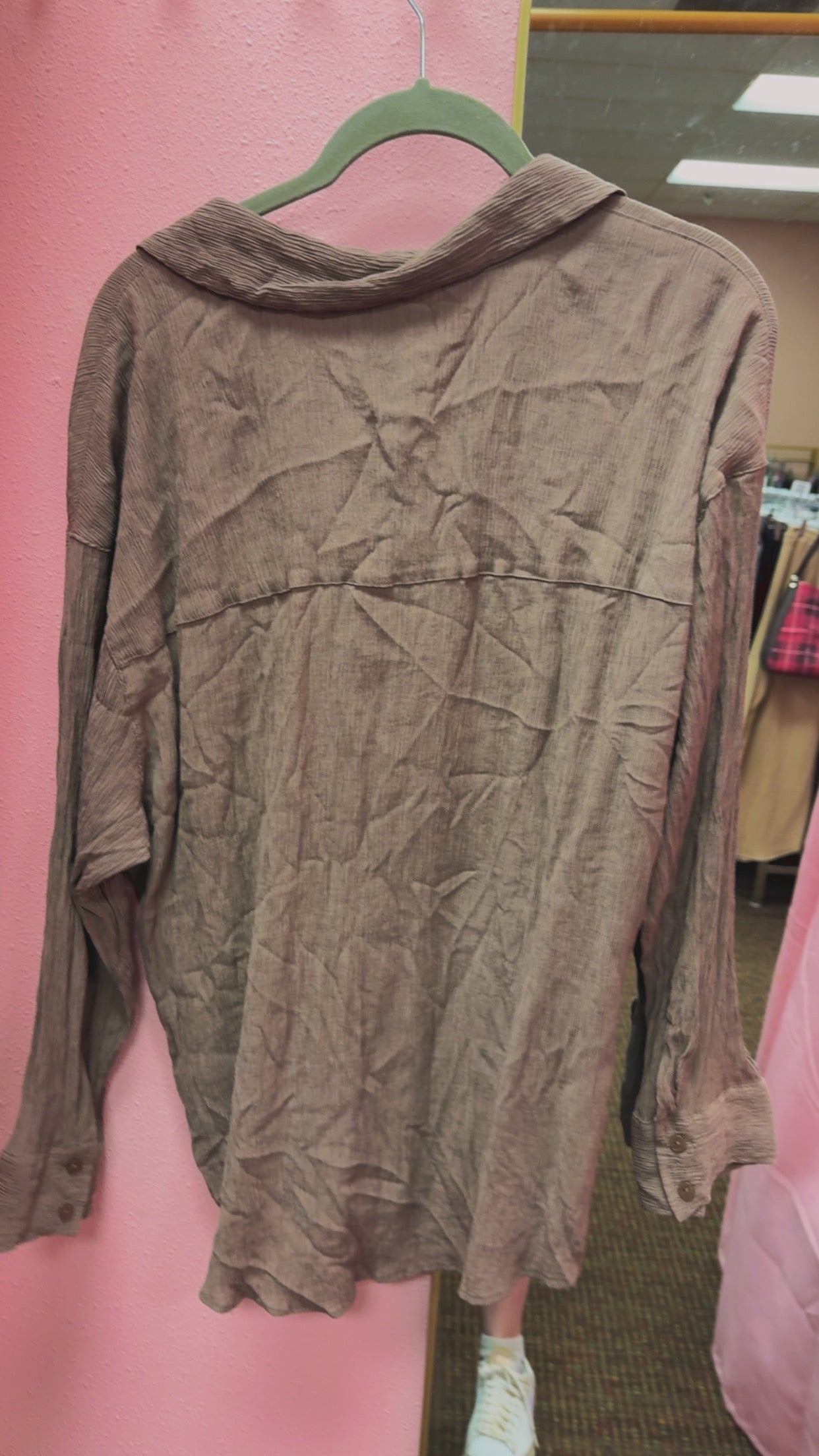 Abercrombie & Fitch Gauzy Button Up Size Large