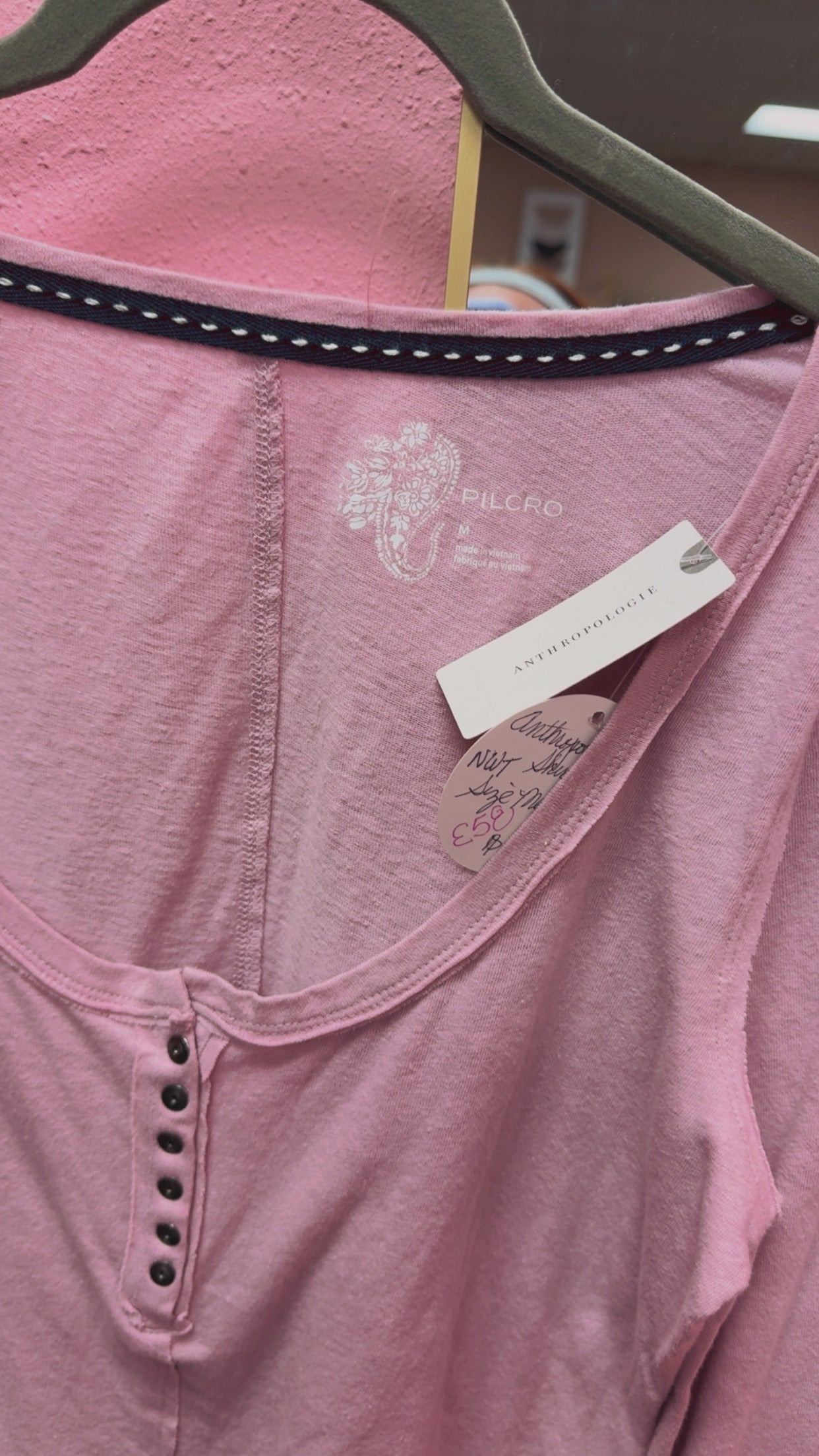 Anthropologie NWT Pilcro & The Letterpress Long Sleeve Size Medium