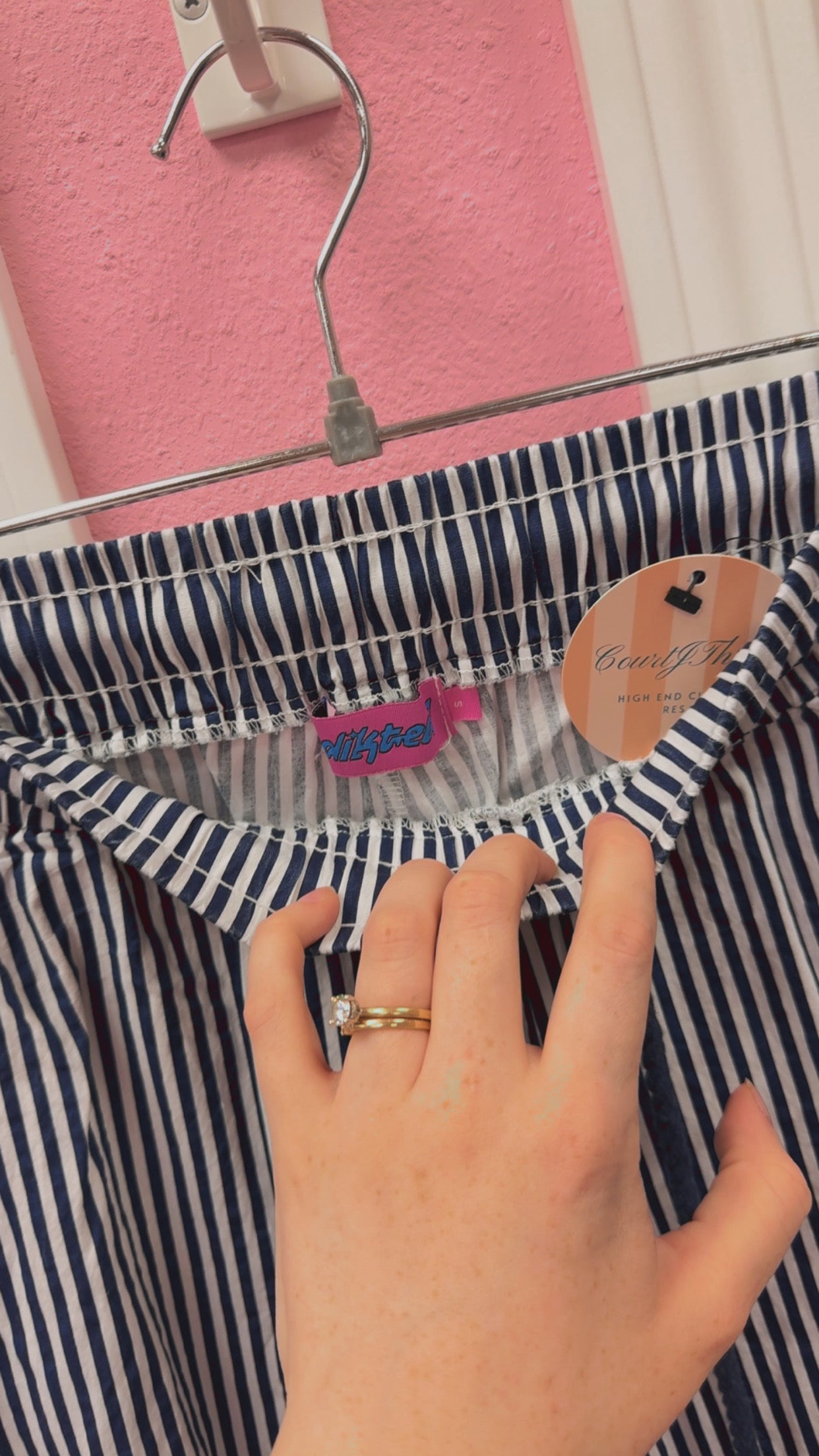 Edikted Stripe Pants Size Small