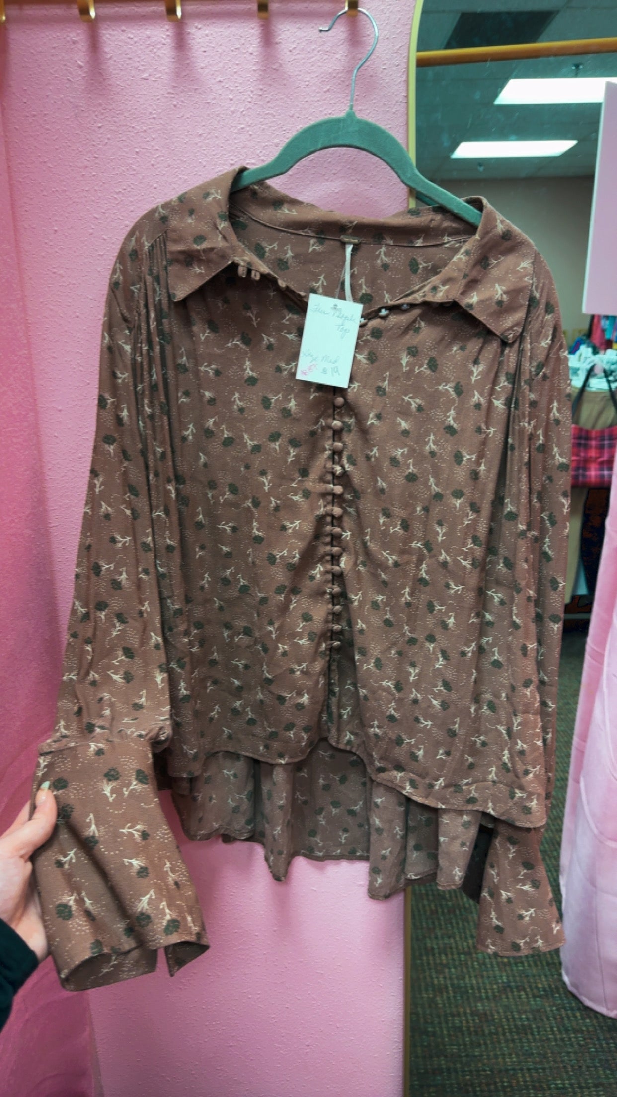 Free People Button Up Size Medium