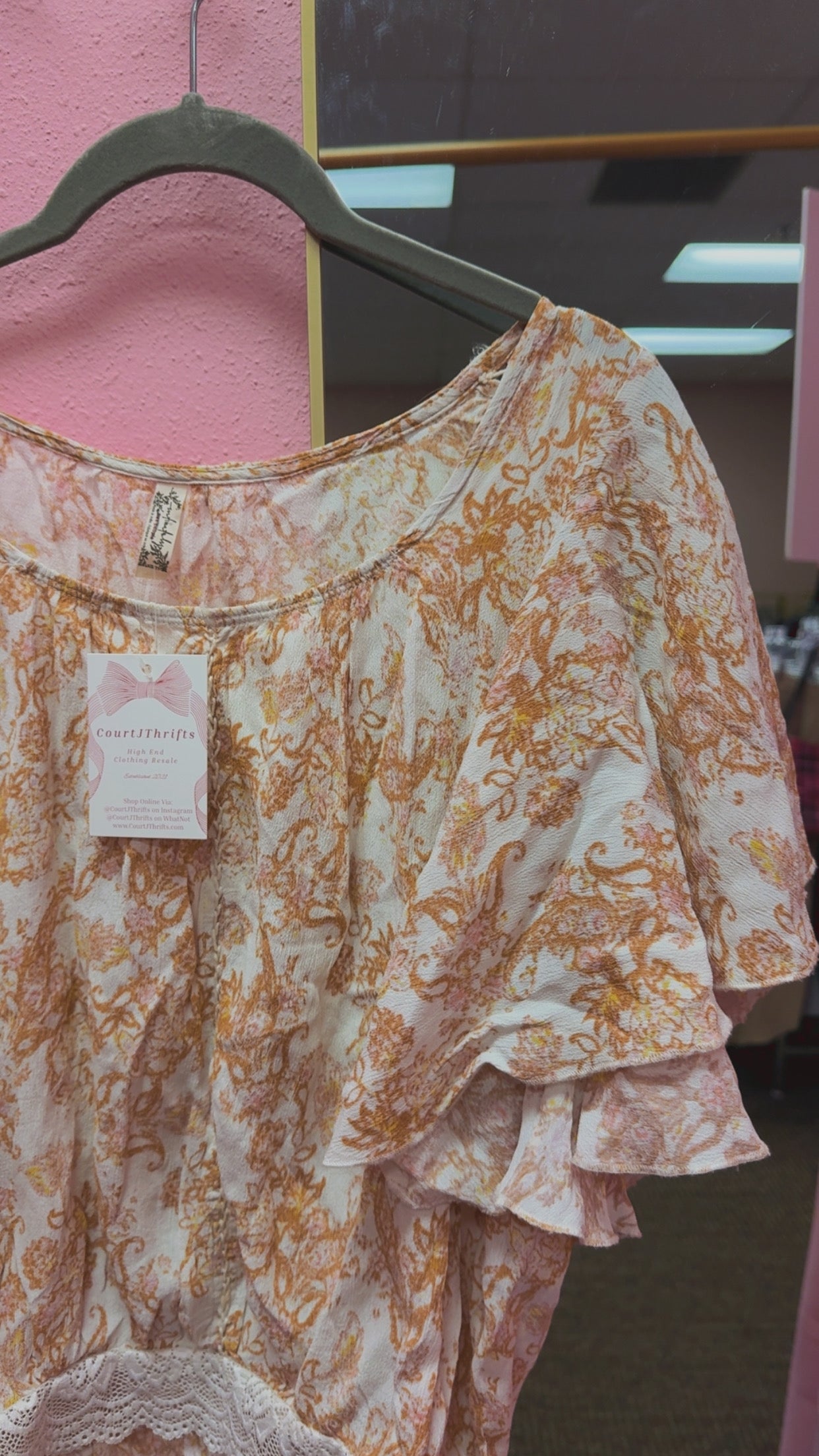Free People Flowy Top Size XS
