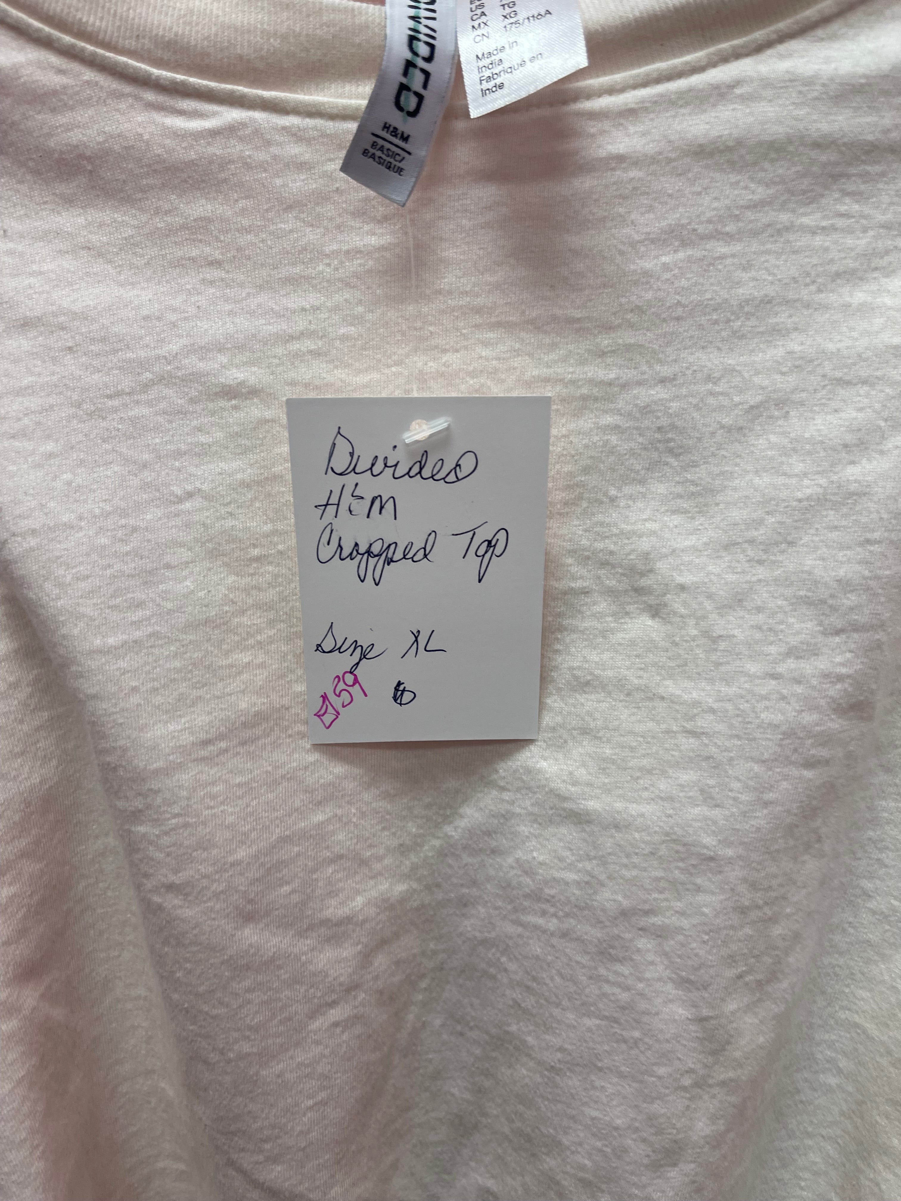 H&M Crop Tee Size XL